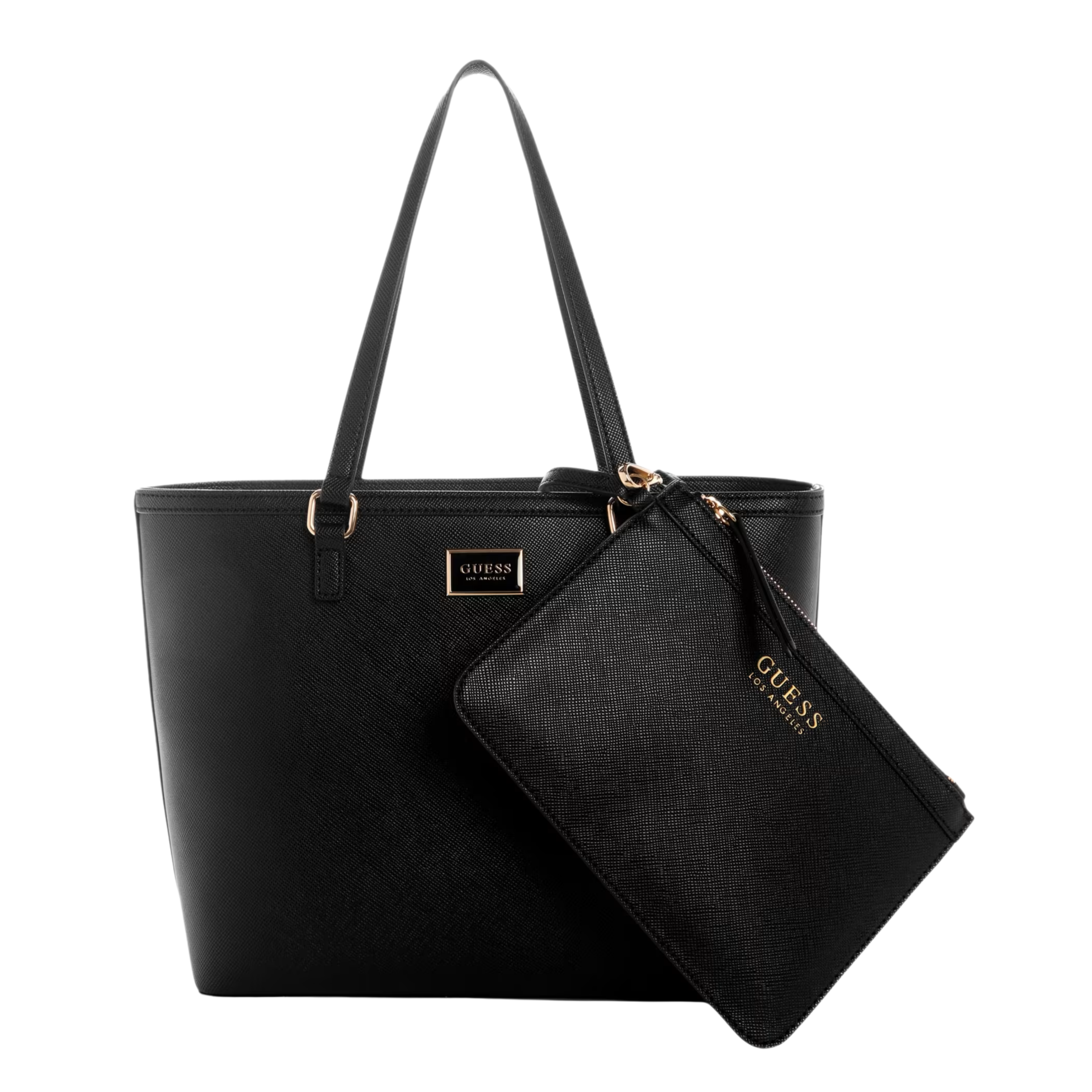 Guess Women Hilda Saffiano Tote - Black