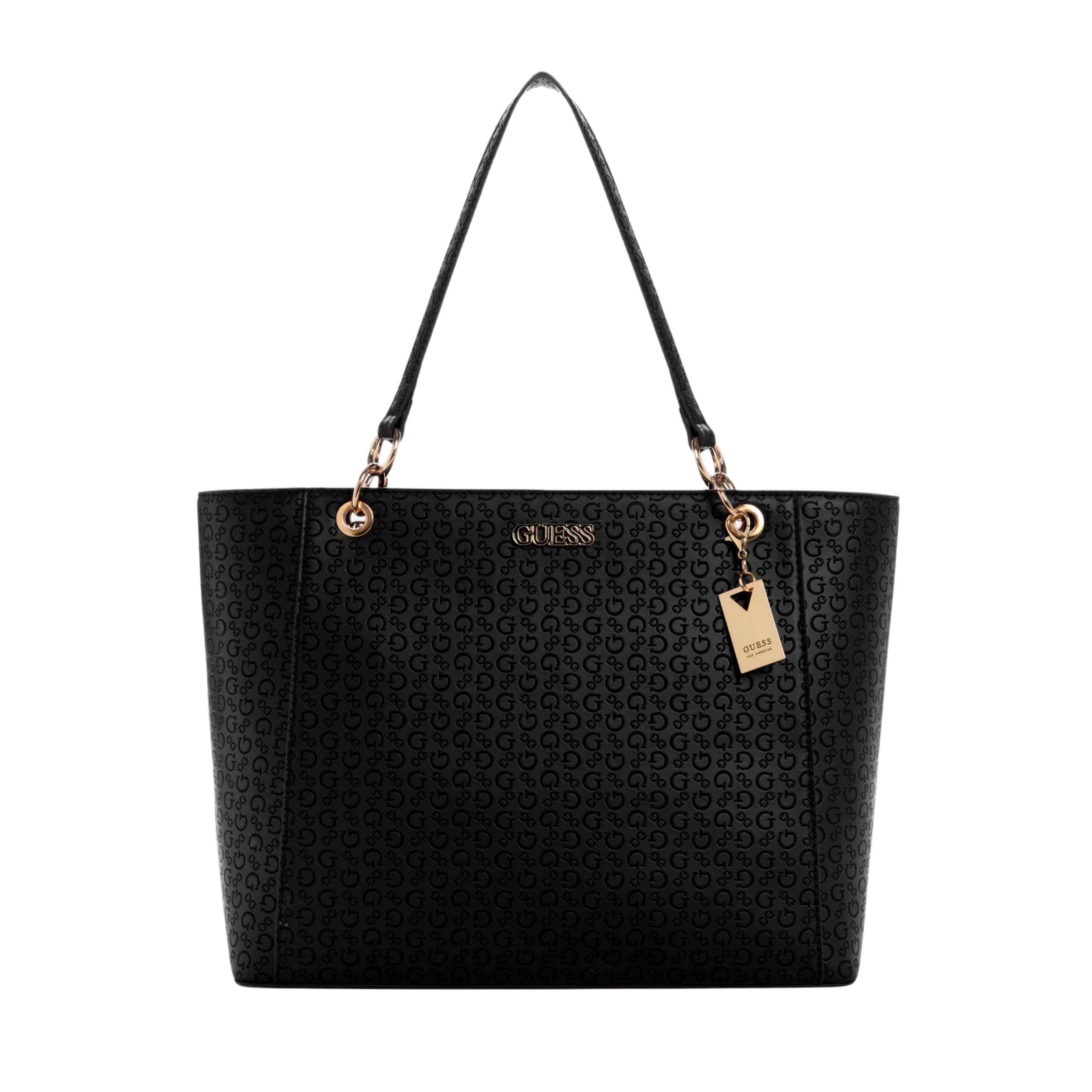 Guess Women Zakaria Debossed Logo Tote - Black