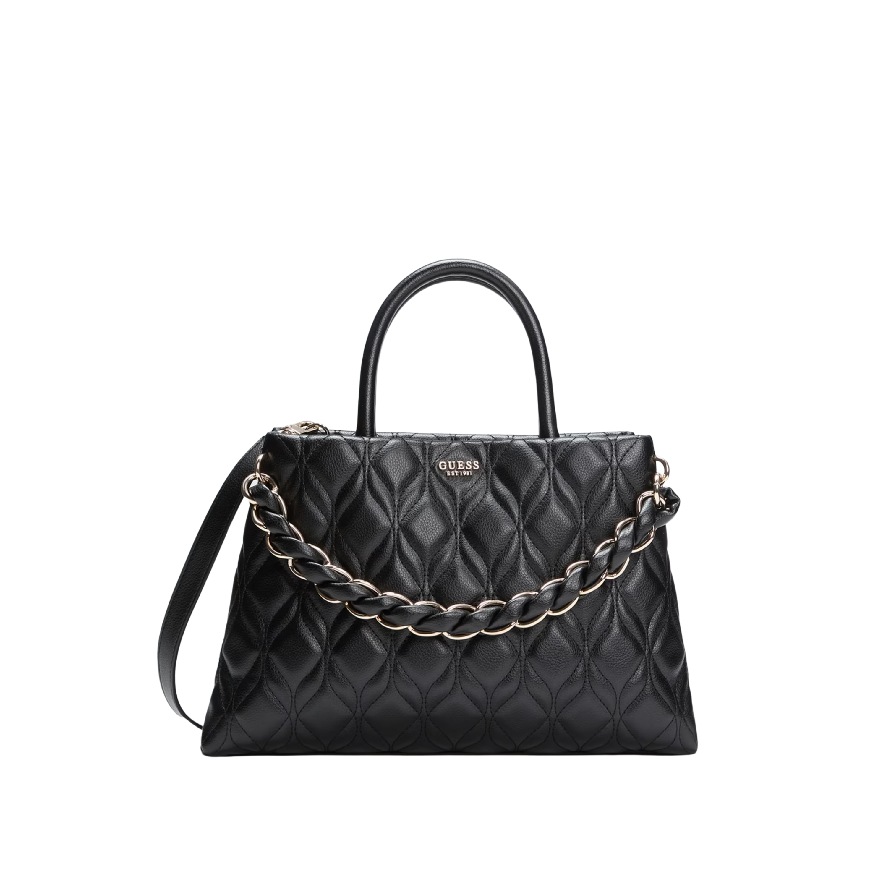 Guess Women Maxine Satchel Bag - Black