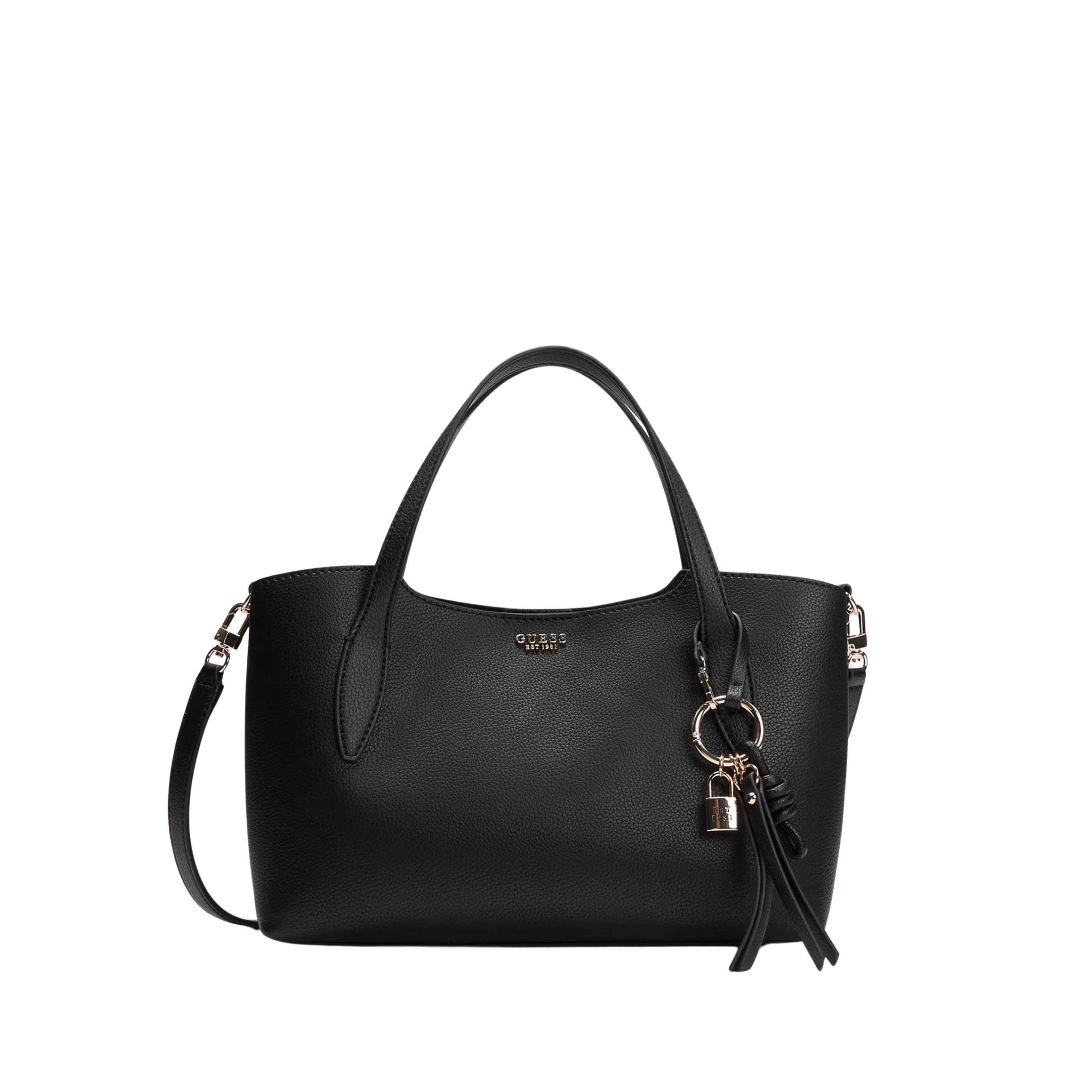 Guess Women Melody Satchel Bag - Black