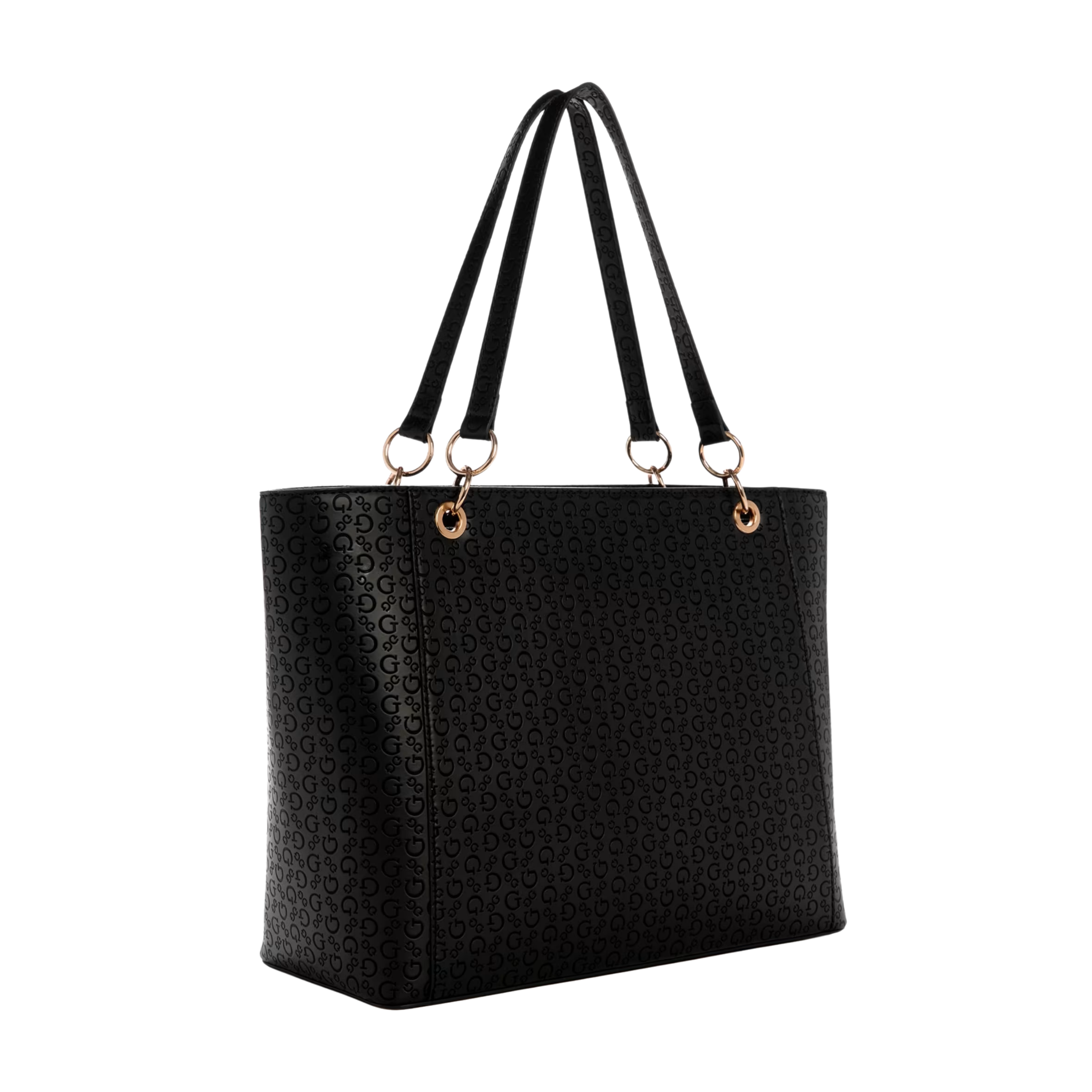 Guess Women Zakaria Debossed Logo Tote - Black