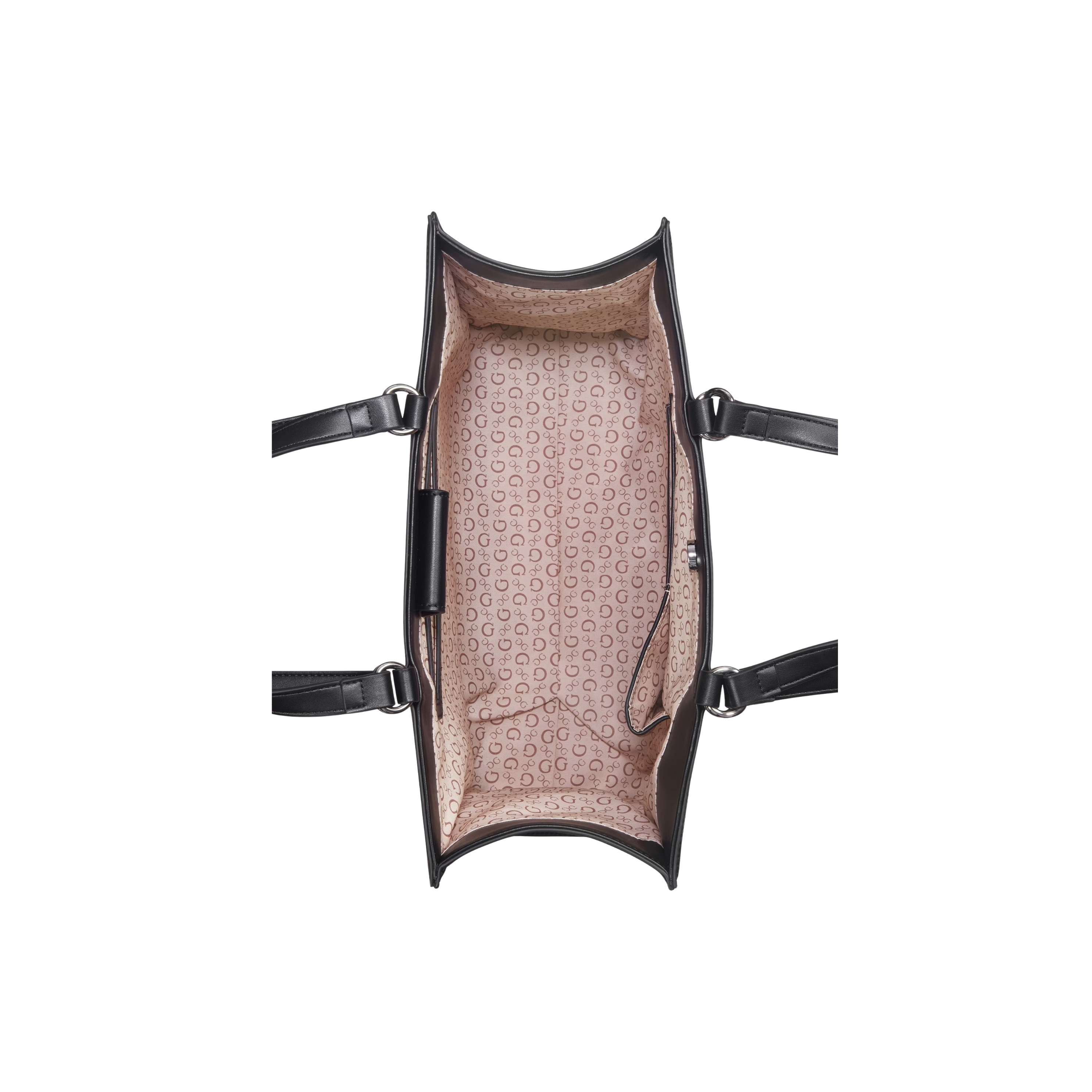 Guess Women Forber Perforated Logo Carryal - Black