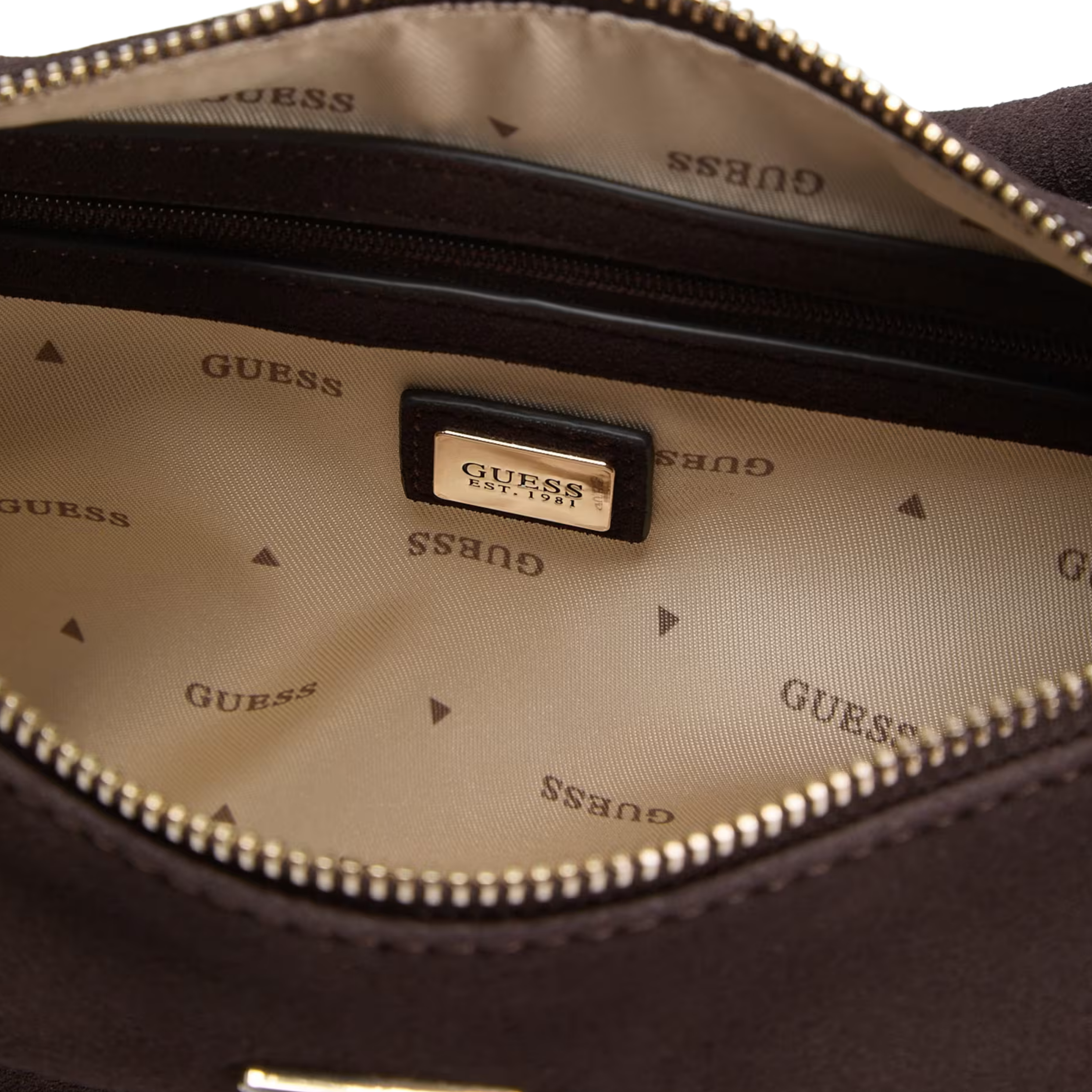 Guess Women Danya Suede Shoulder Bag - Espresso