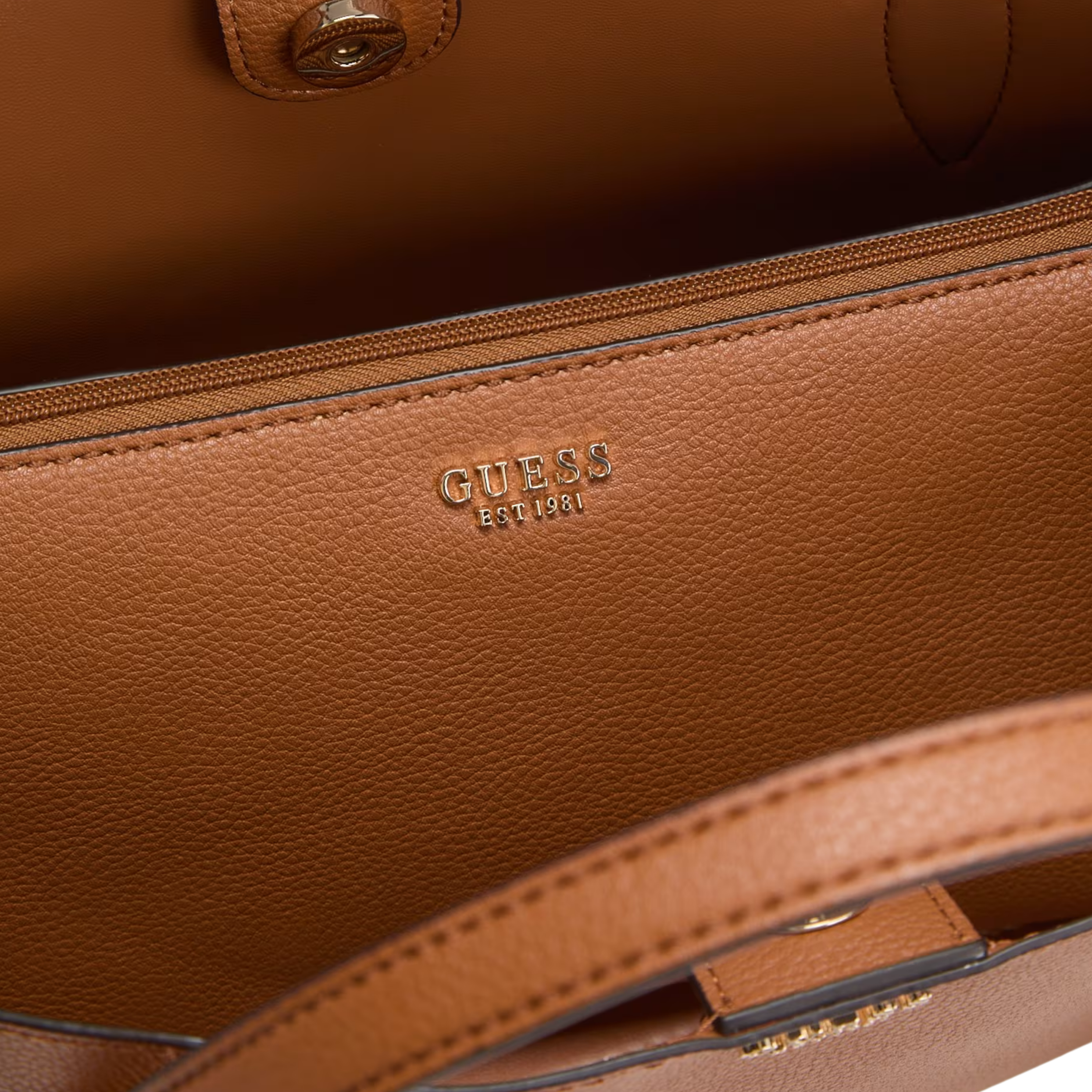 Guess Women Melody Satchel Bag - Brown