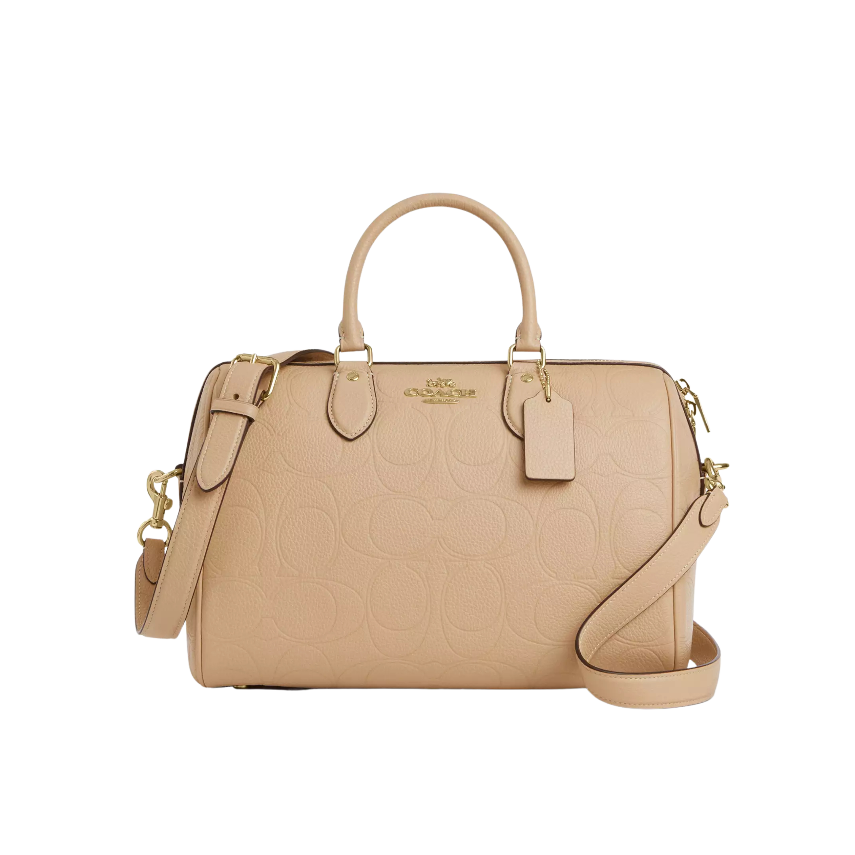 COACH Women Rowan Large Satchel Bag - Oat