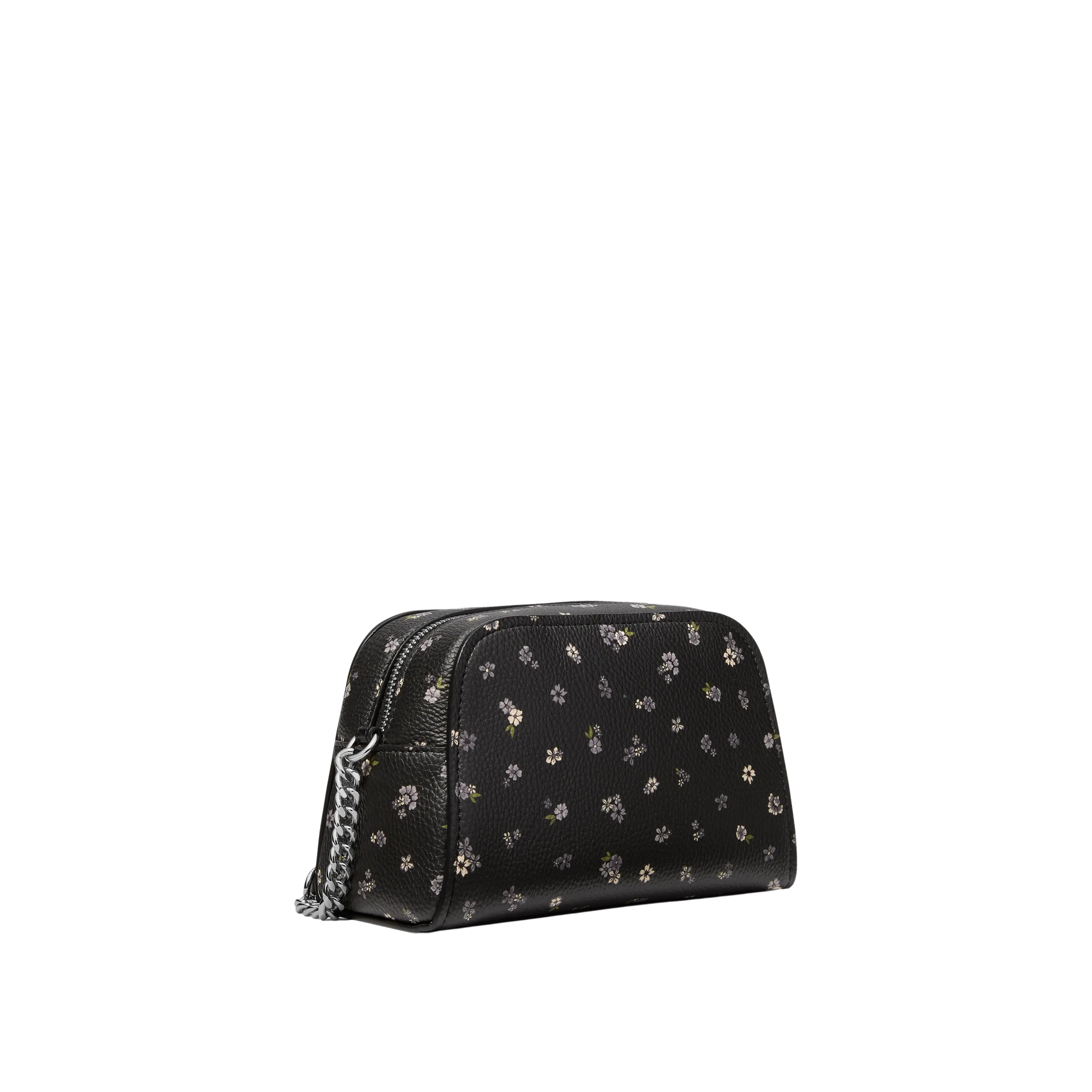 Michael Kors Women Ashton Extra Small Floral Printed Camera Crossbody Bag - Black