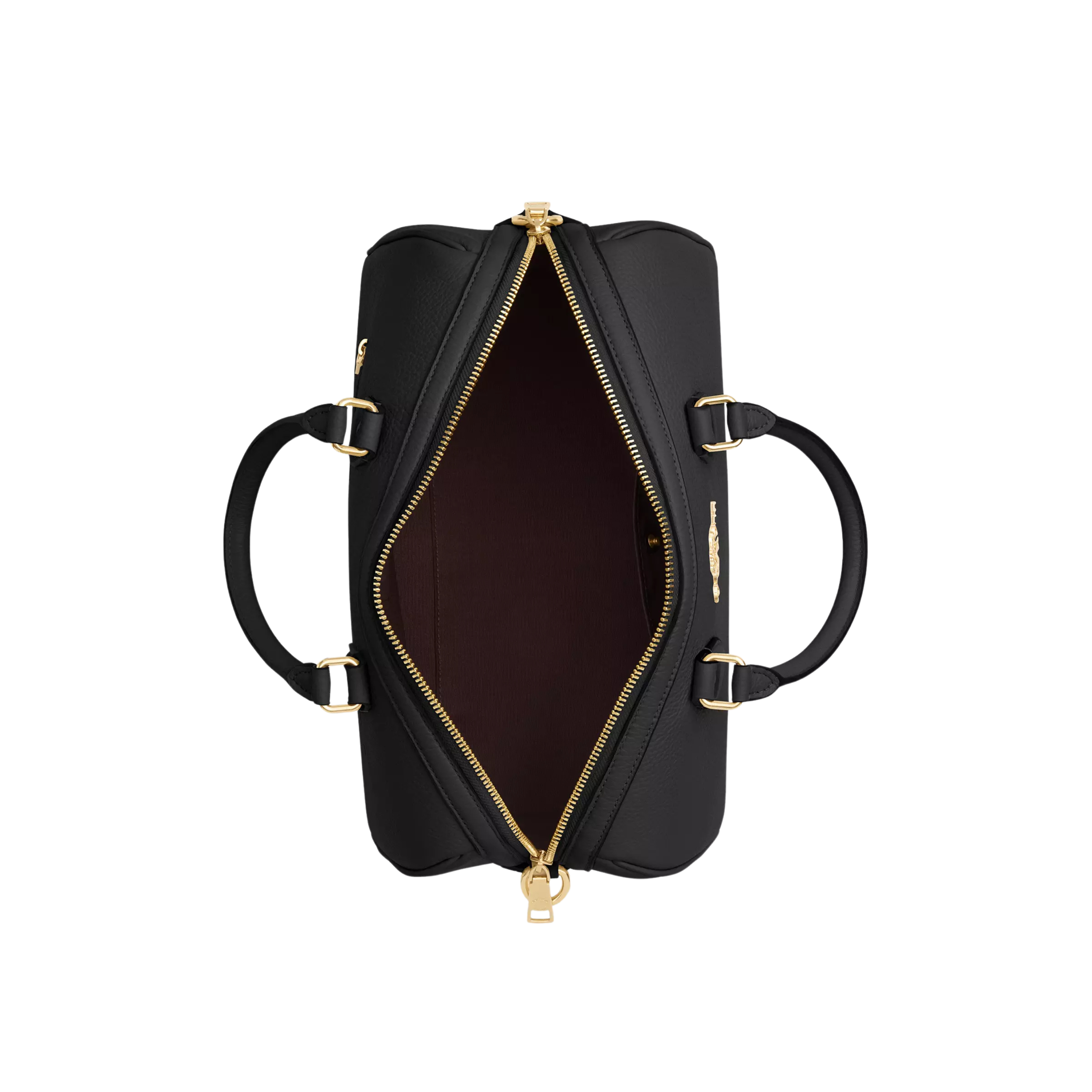 COACH Women Rowan Large Satchel Bag - Gold Black