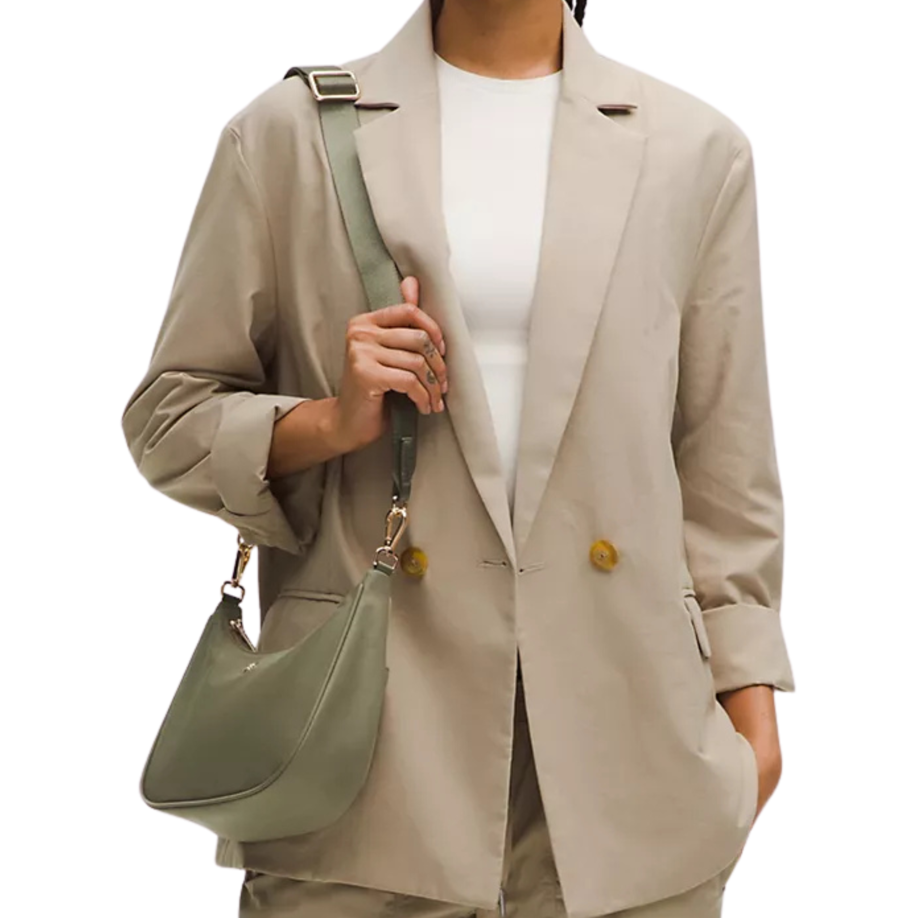 Lululemon City Essentials Small Shoulder Bag 3L - Bay Leaf