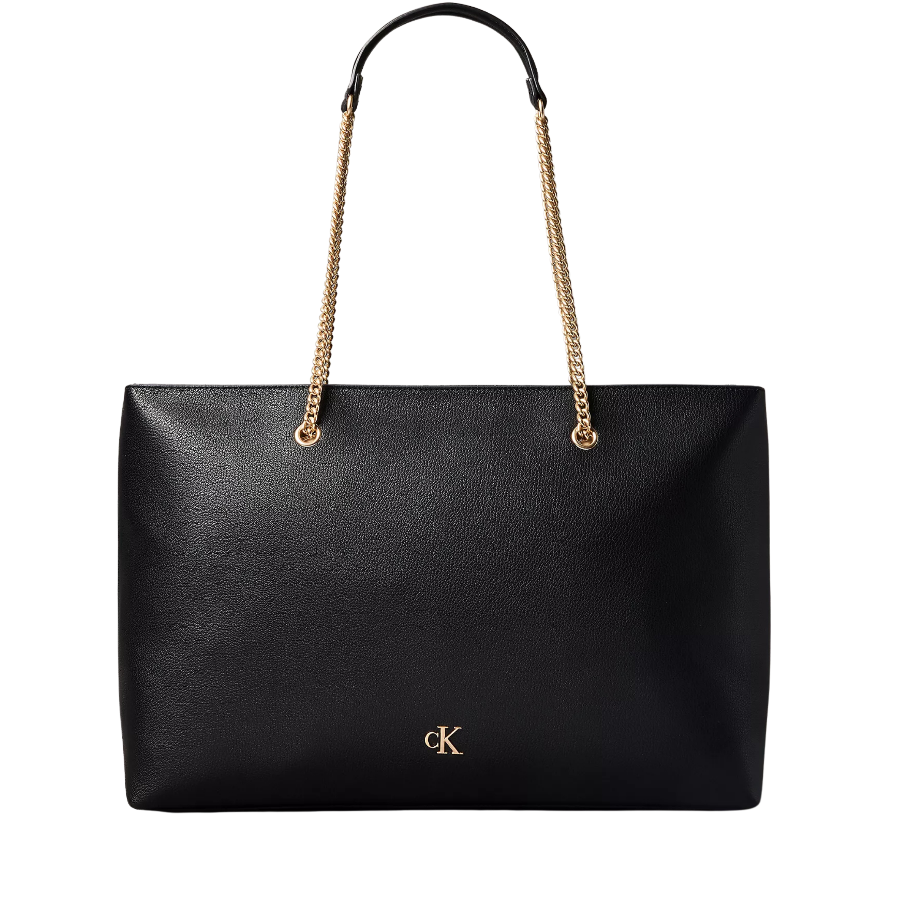 Calvin Klein Women Archive Hardware Chain Strap Tote Bag - Black