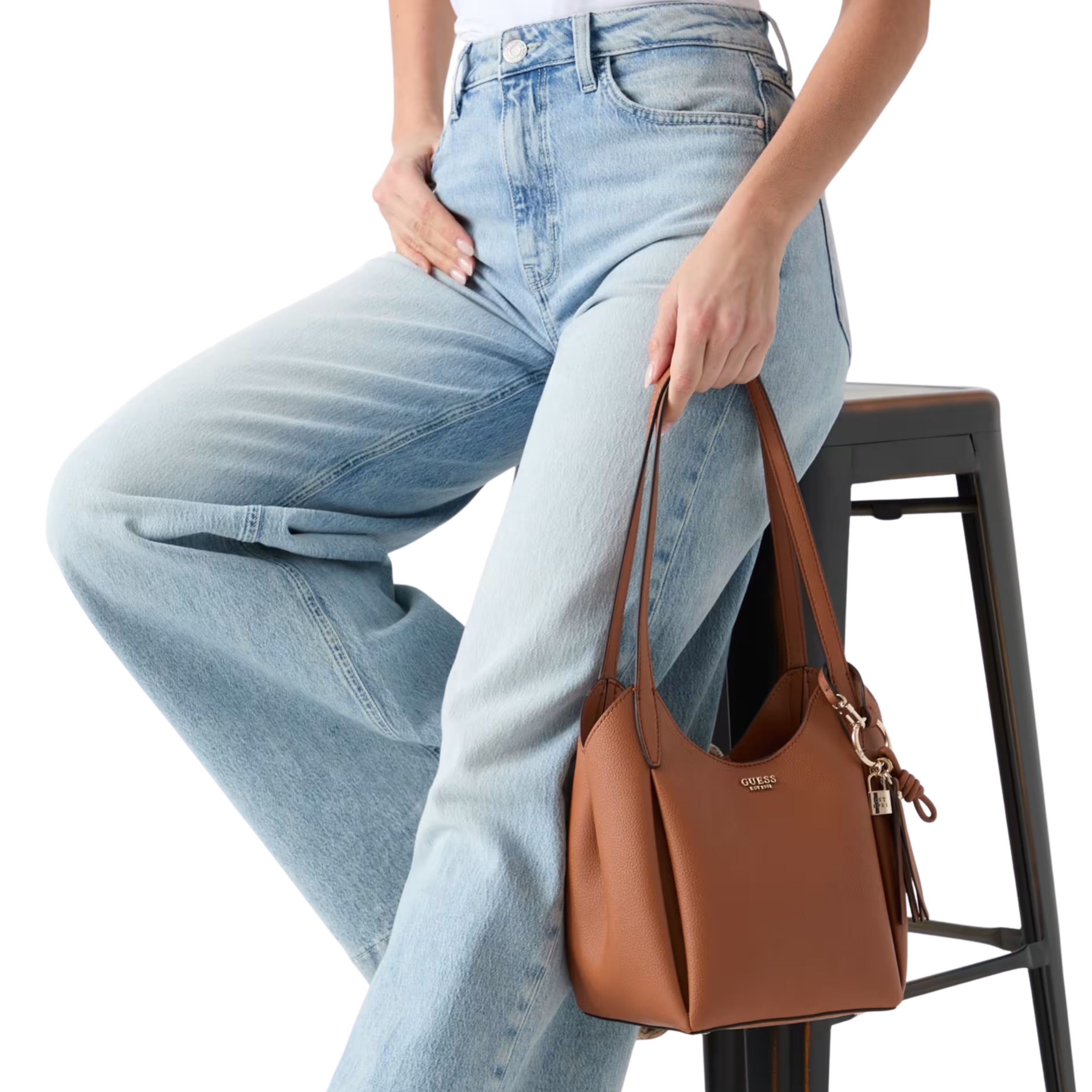 Guess Women Melody Bucket Bag - Brown