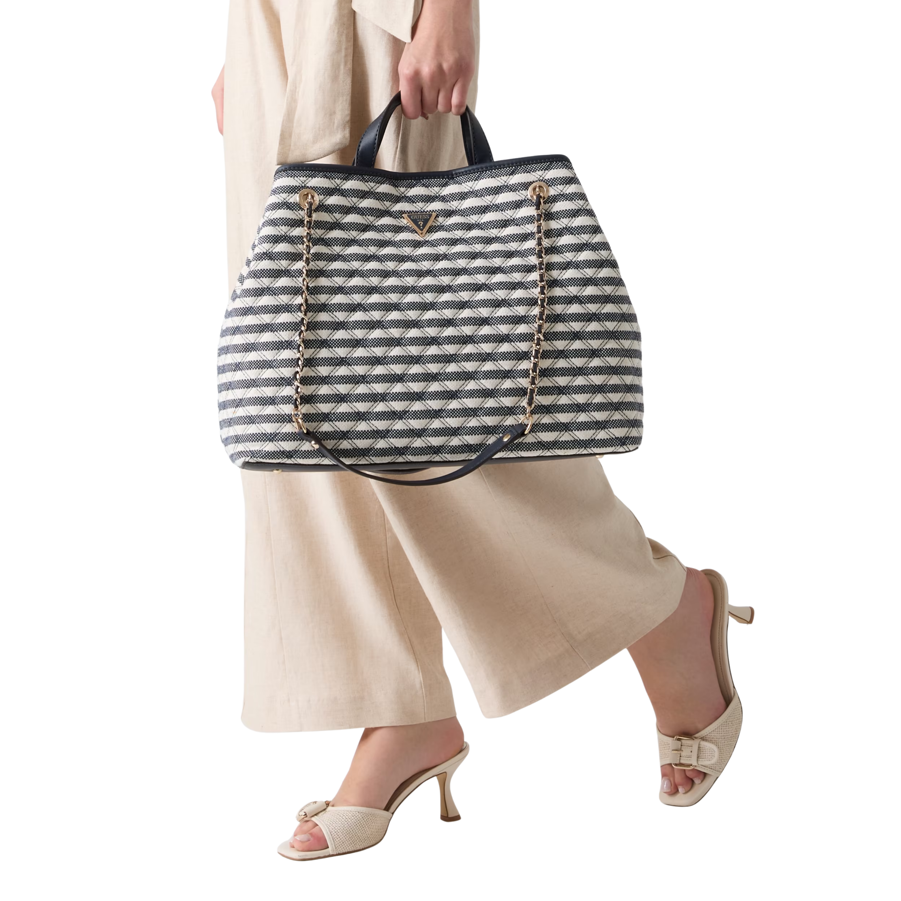 Guess Women Giully Shopper - Nude Multi
