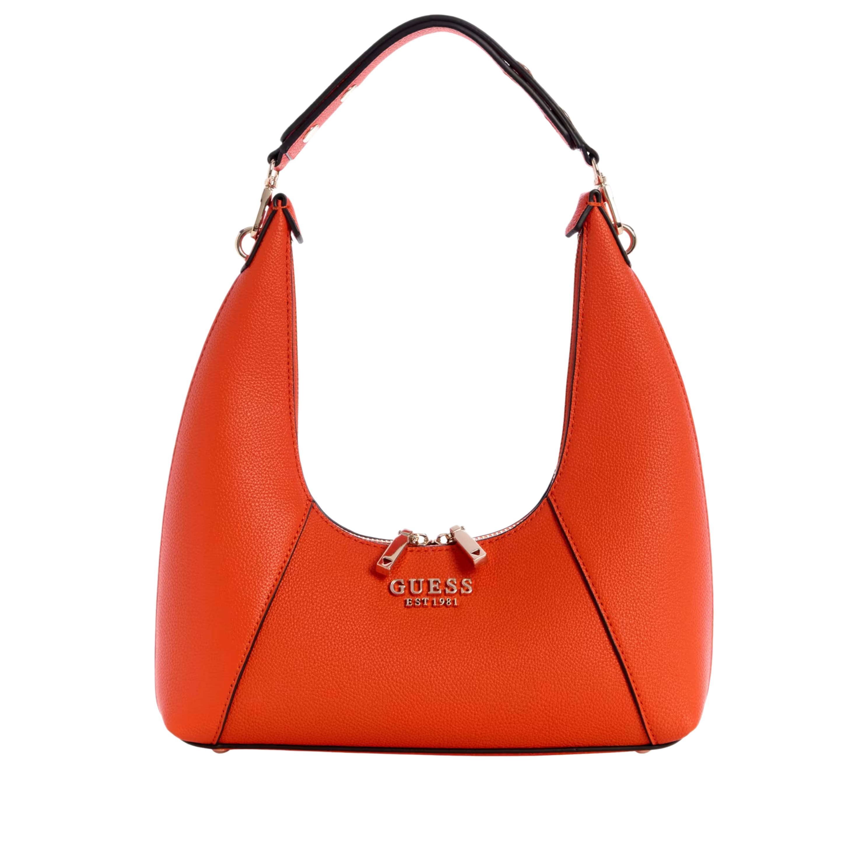 Guess Women Calista Top Zip Shoulder Bag - Orange