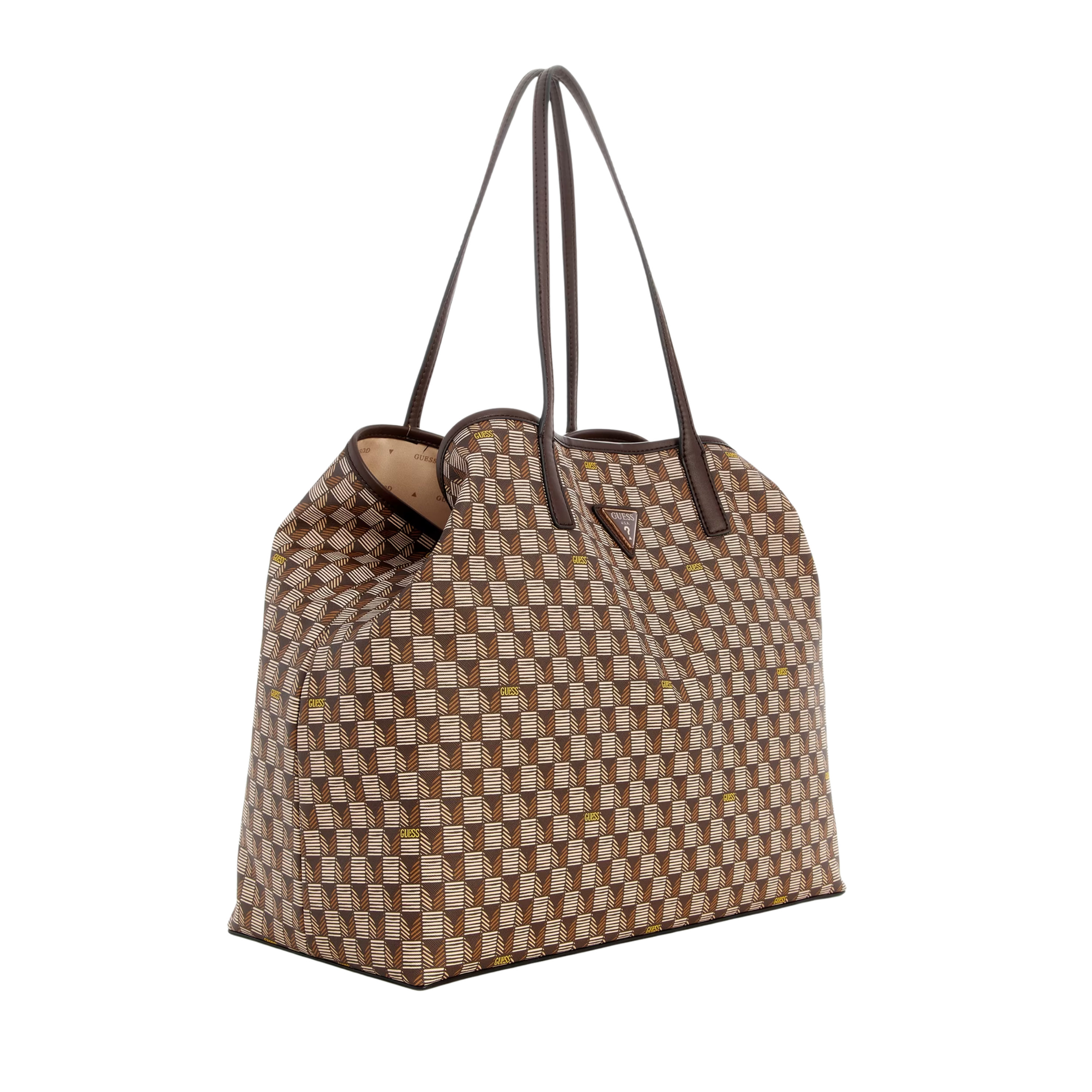 Guess Women G Wave Large Tote Set - Brown Multi