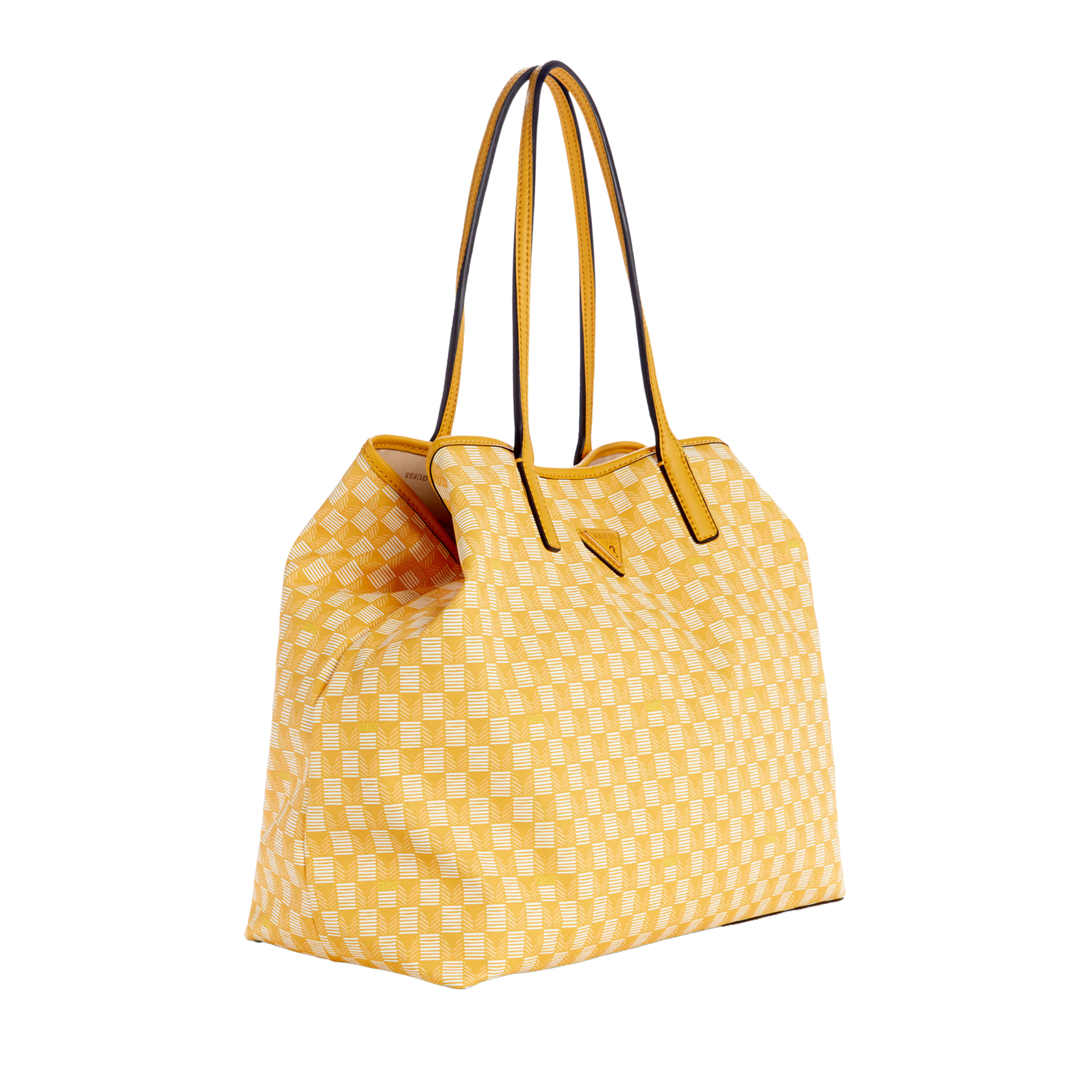 Guess Women G Wave Large Tote Set - Yellow Logo