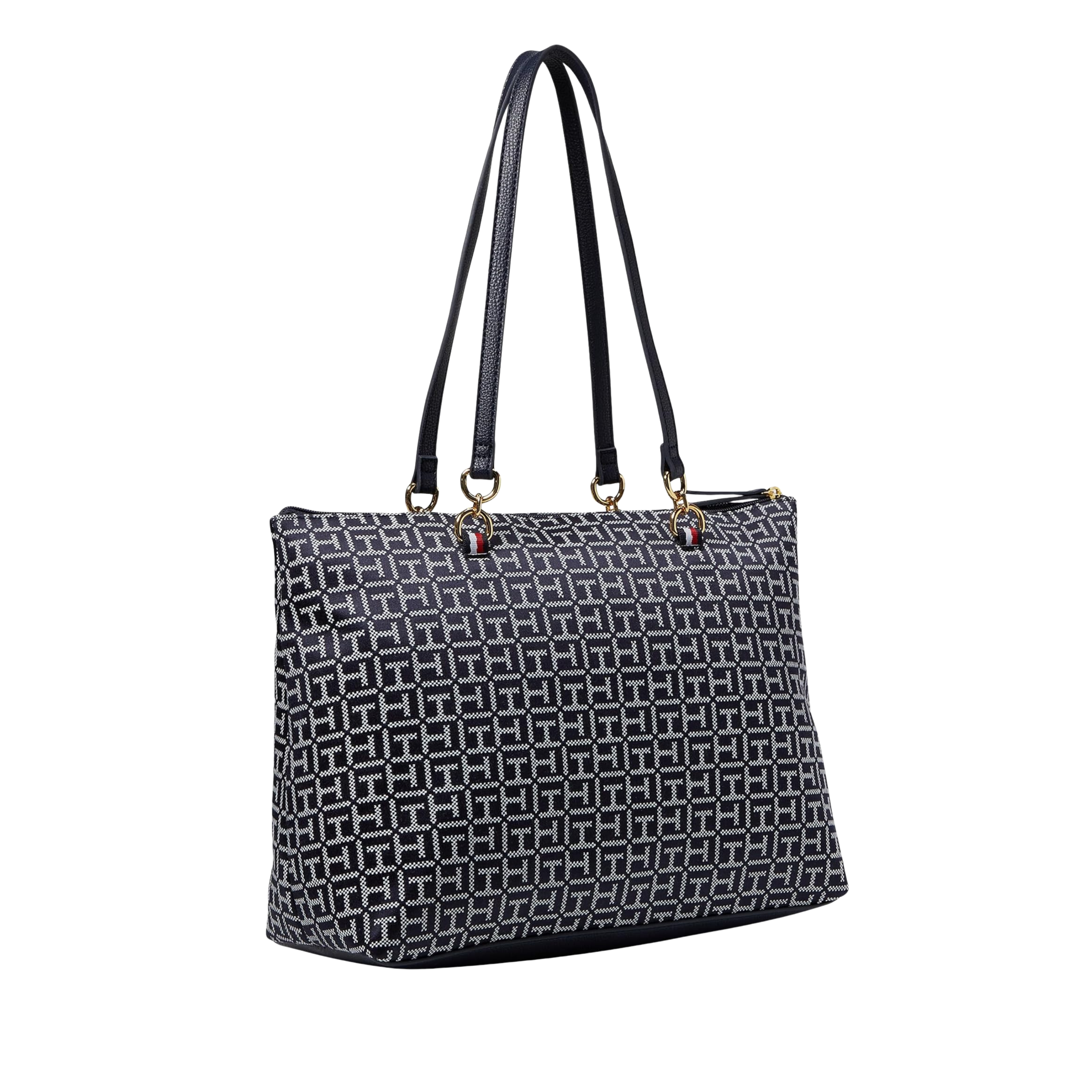 Tommy Hilfiger Women Amelia II Tote-Square - Navy White
