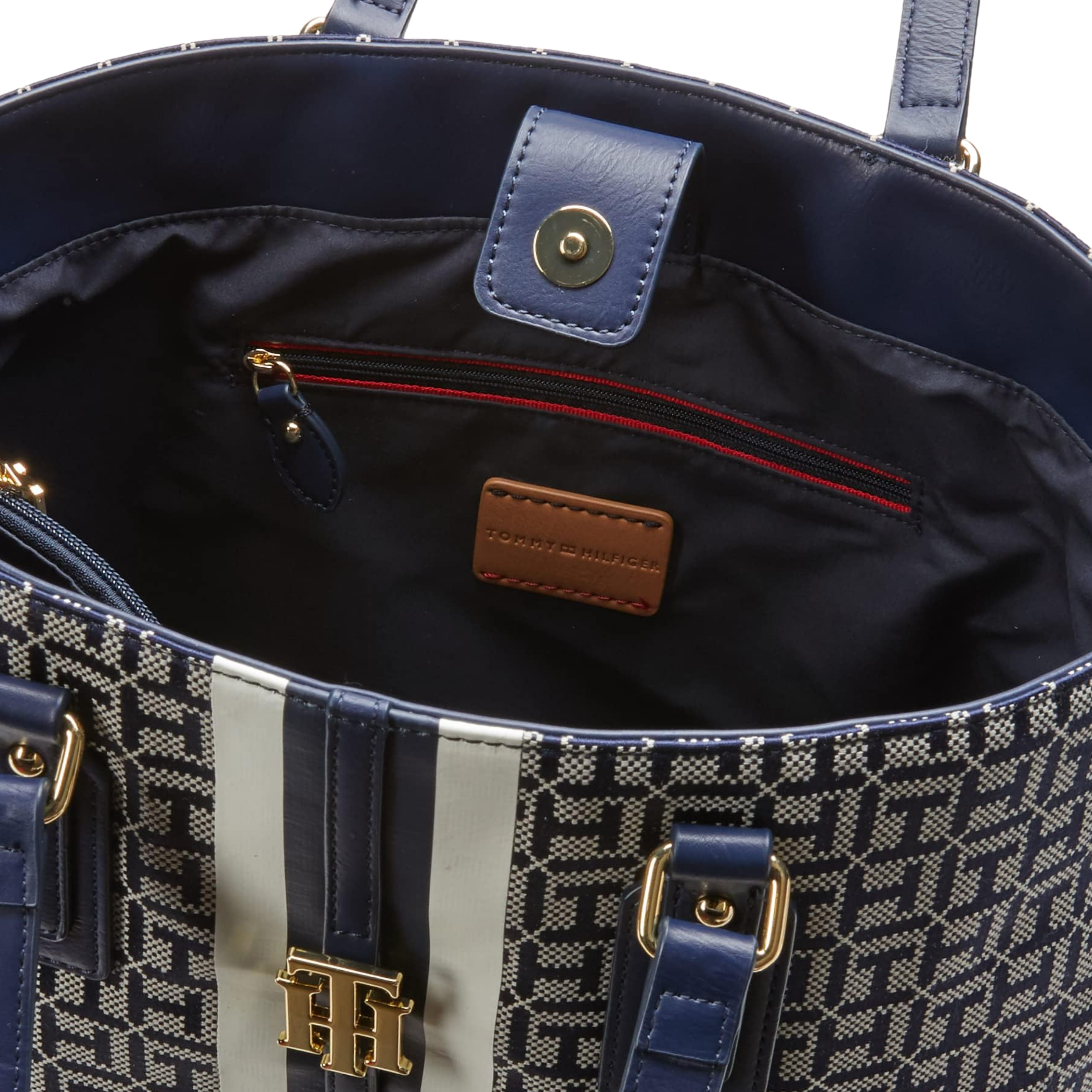 Tommy Hilfiger Women Jaden Plus Tote - Light Stone Navy