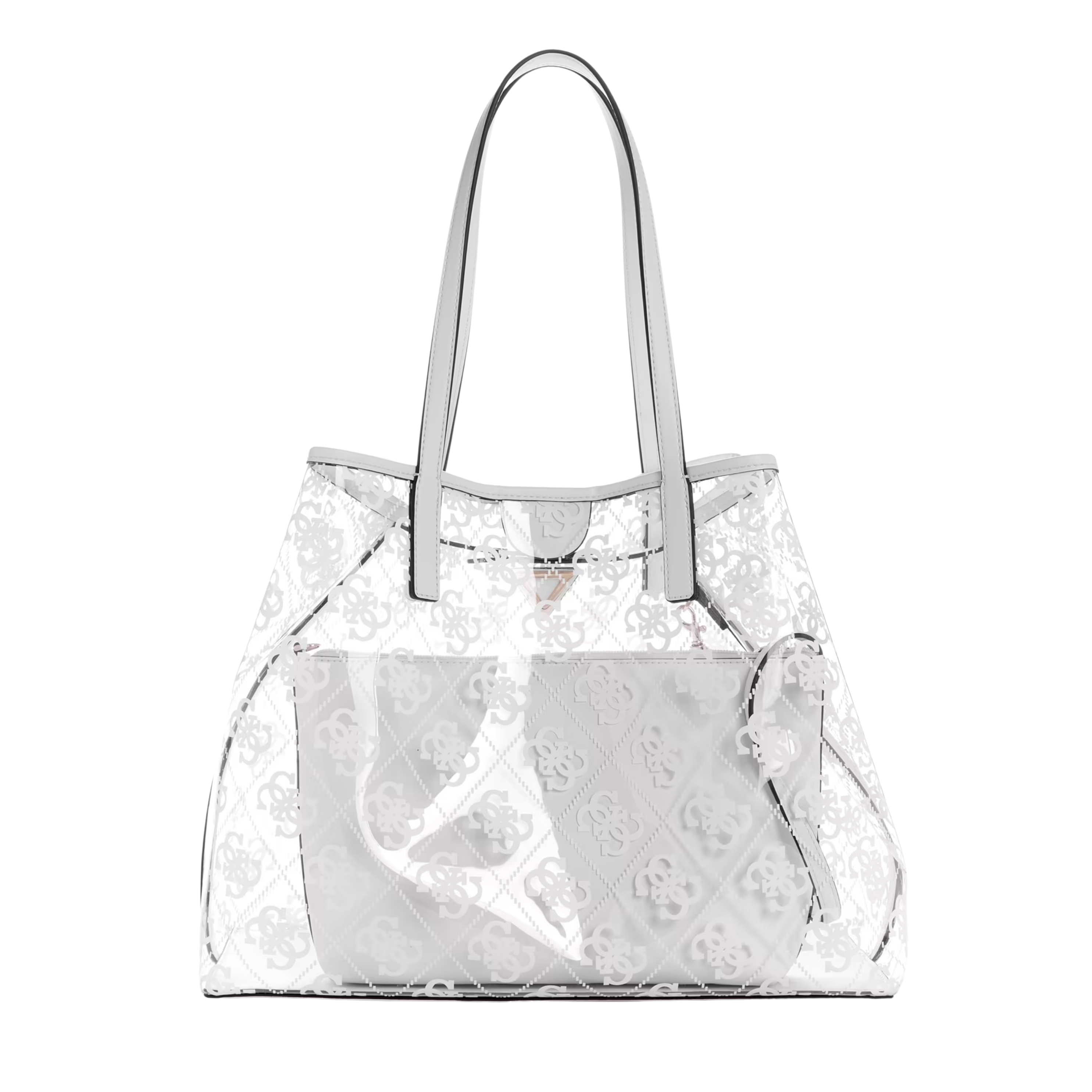 Guess Women Tuana Clear Quattro G Large Tote - Willow