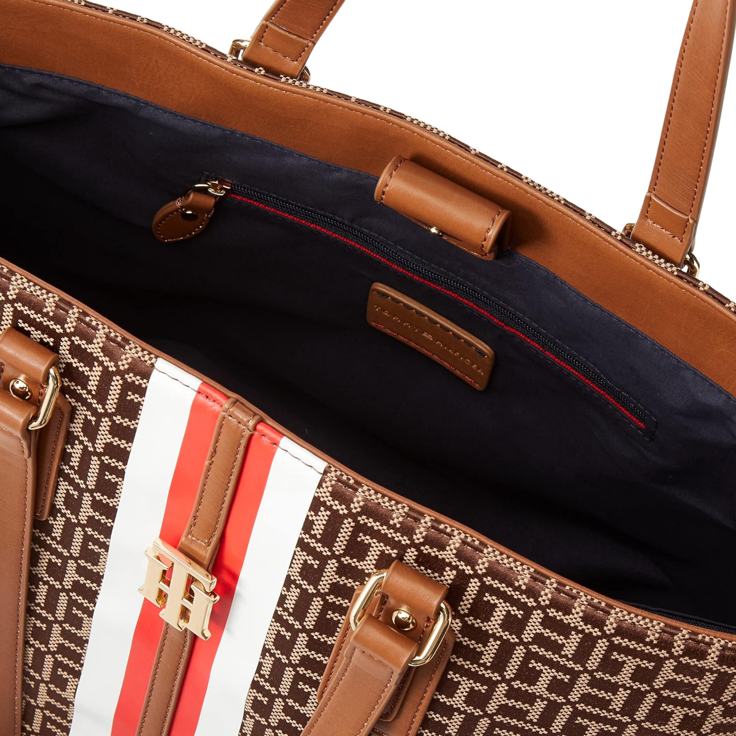 Tommy Hilfiger Women Jaden Plus Tote - Chestnut Tannin