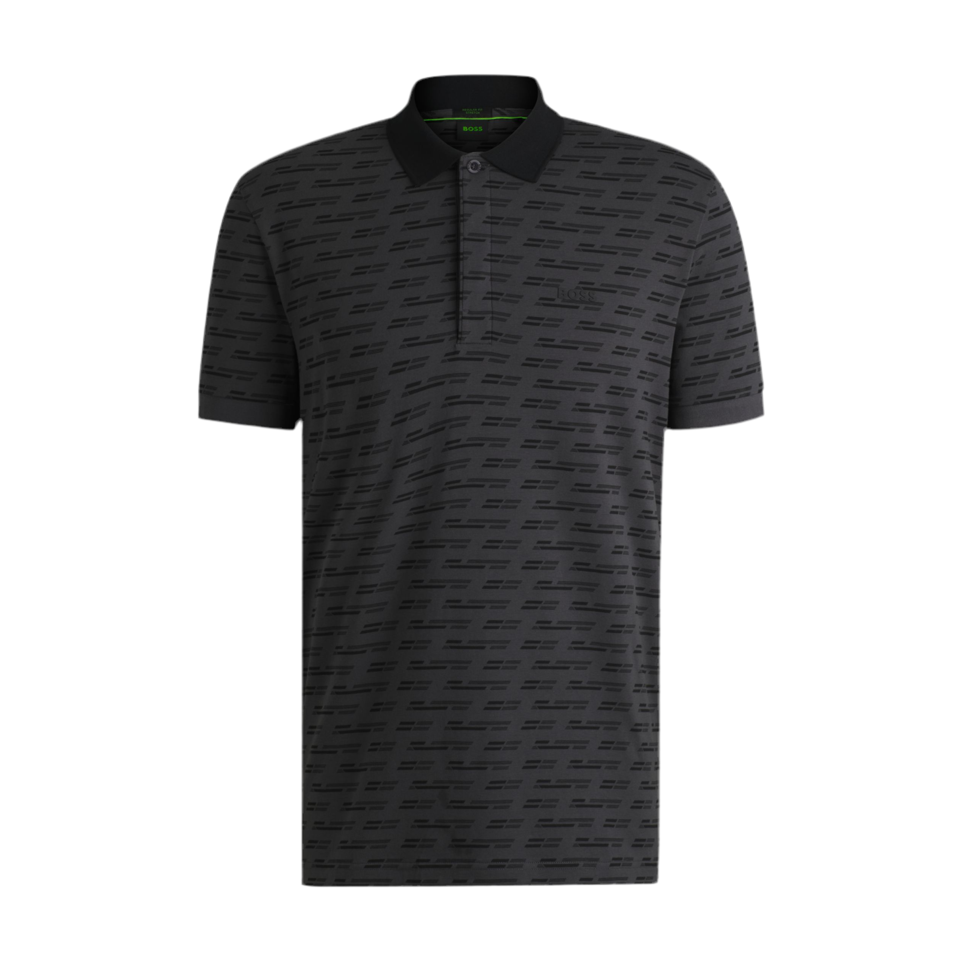 Hugo Boss Men Paddy Polo Shirt Printed - Dark Grey