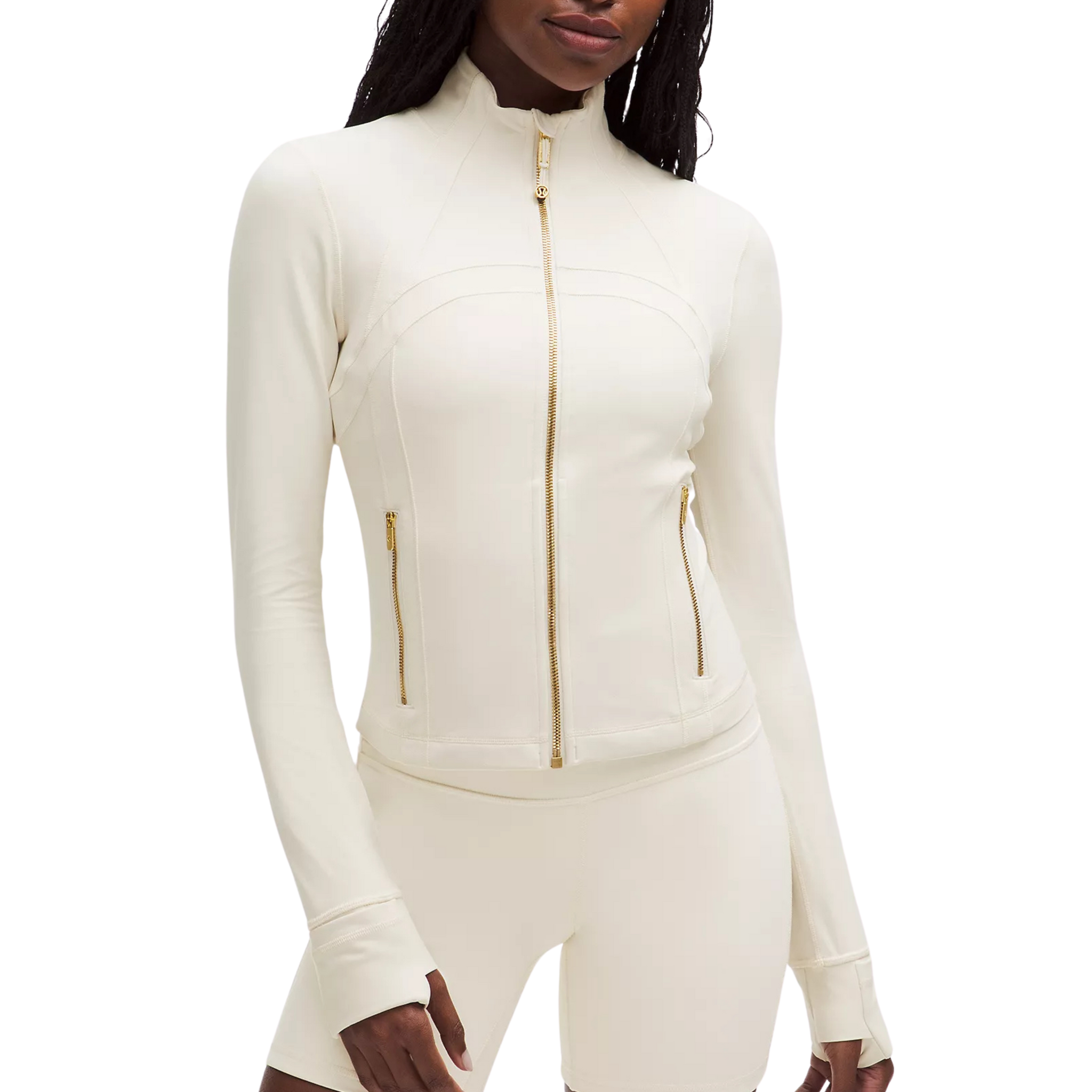 Lululemon Define Cropped Jacket - Light Ivory Gold