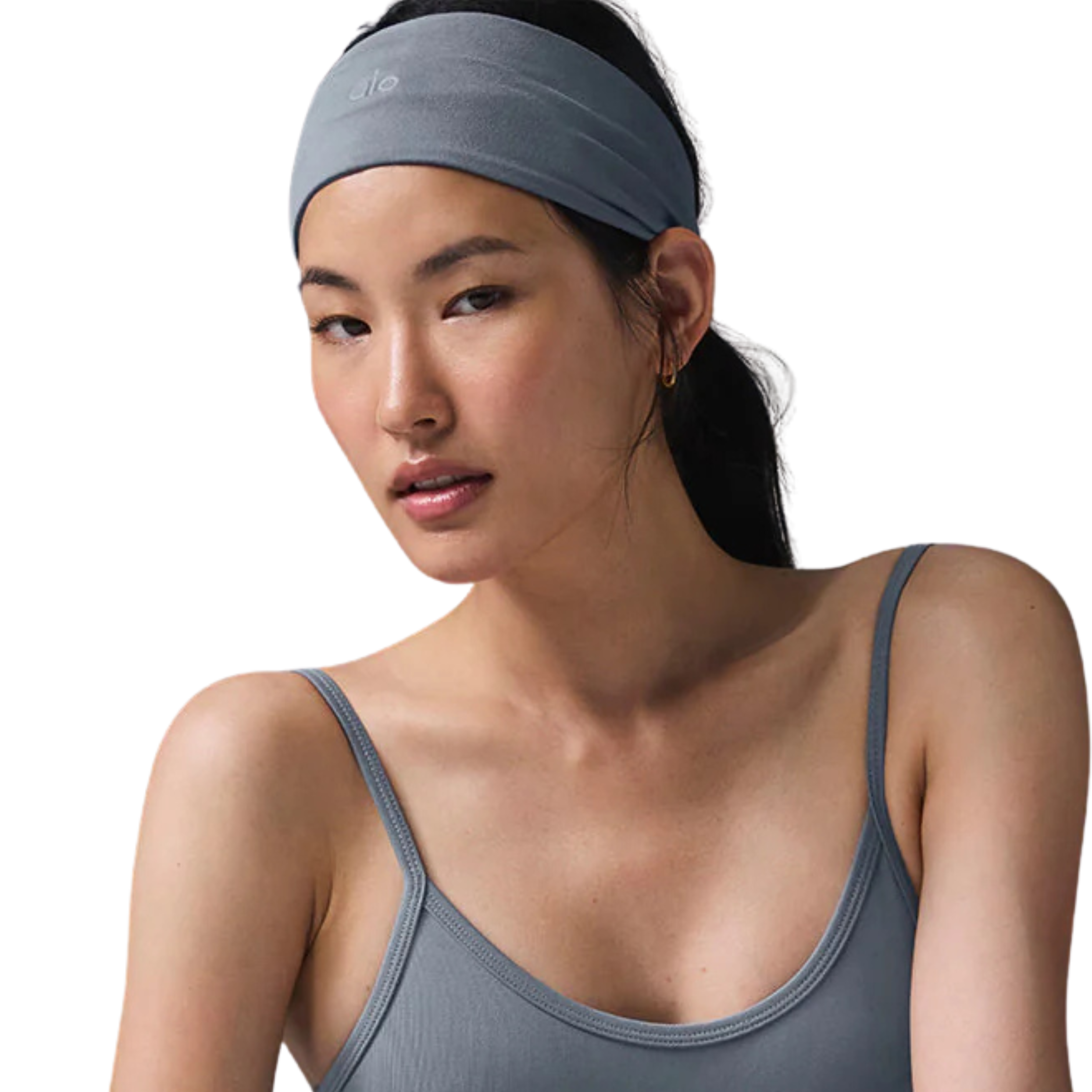 Alo Performance Conquer Headband - Steel Grey