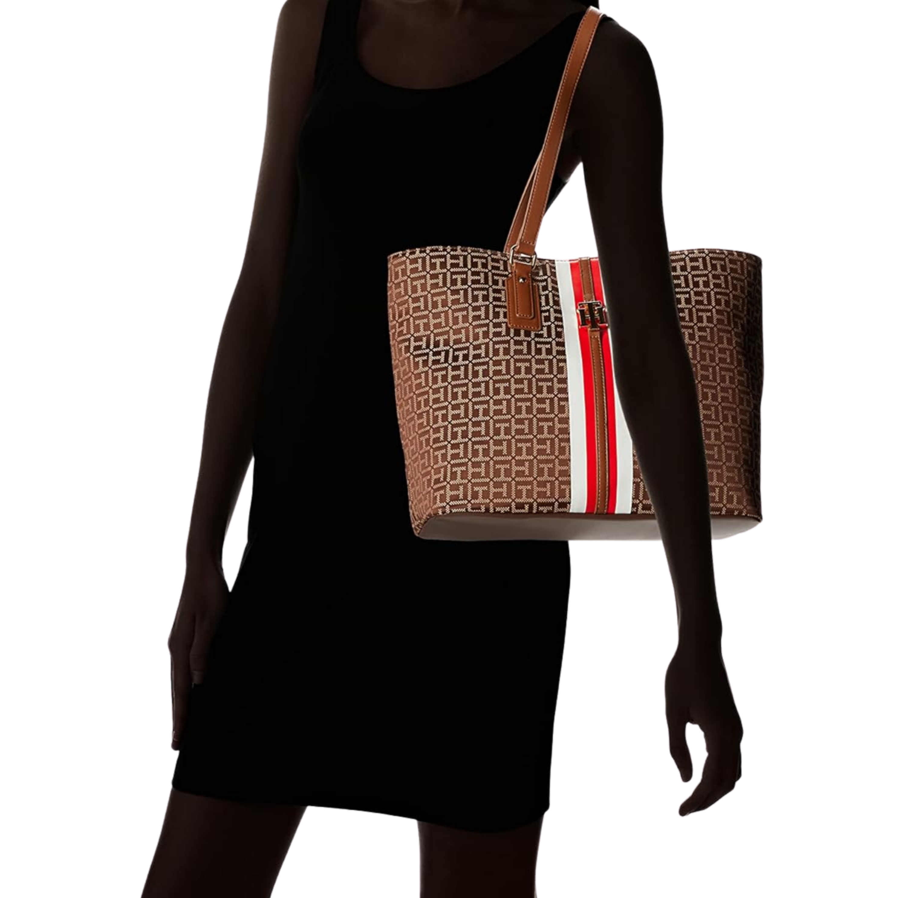 Tommy Hilfiger Women Jaden Plus Tote - Chestnut Tannin