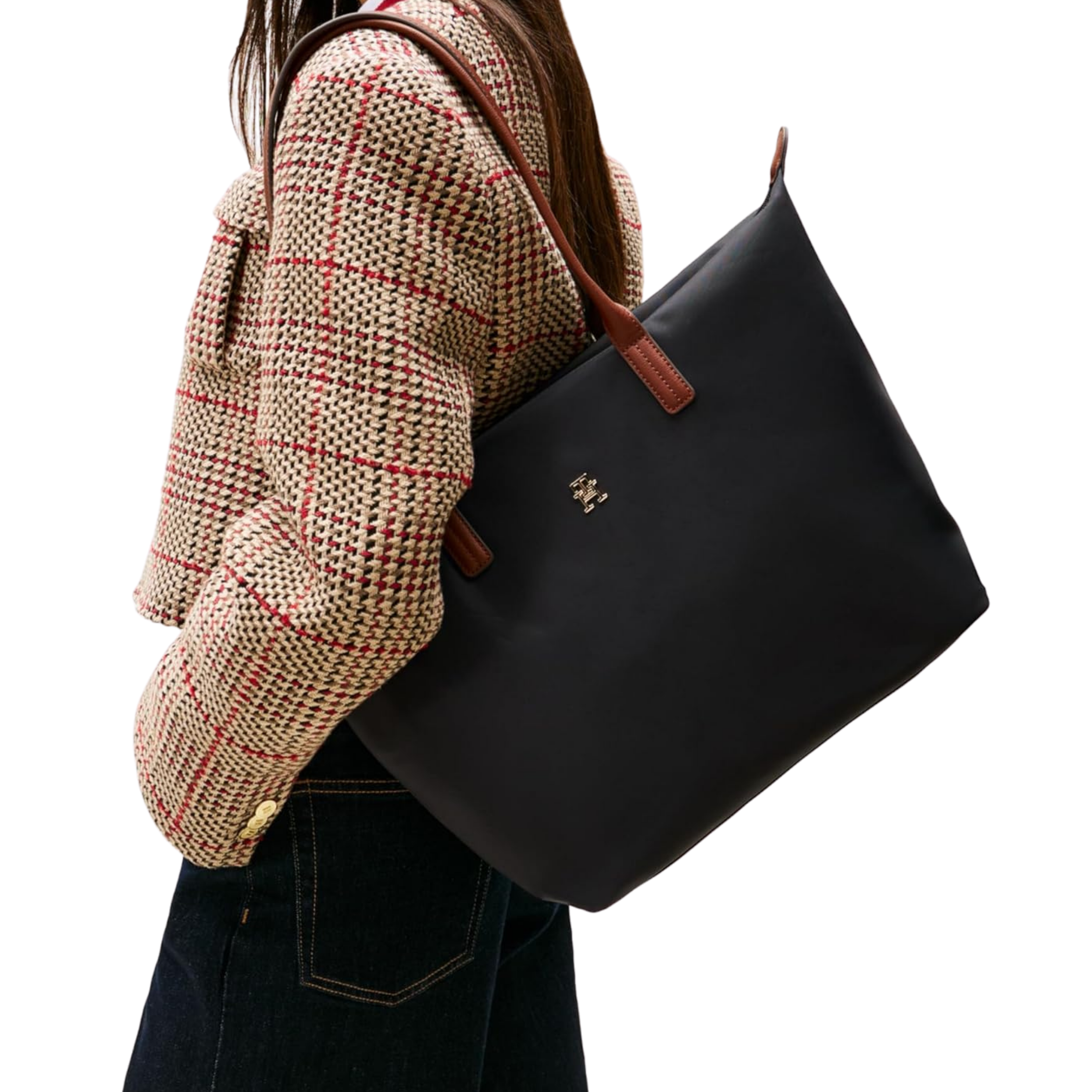 Tommy Hilfiger Women Popette Large Tote - Black