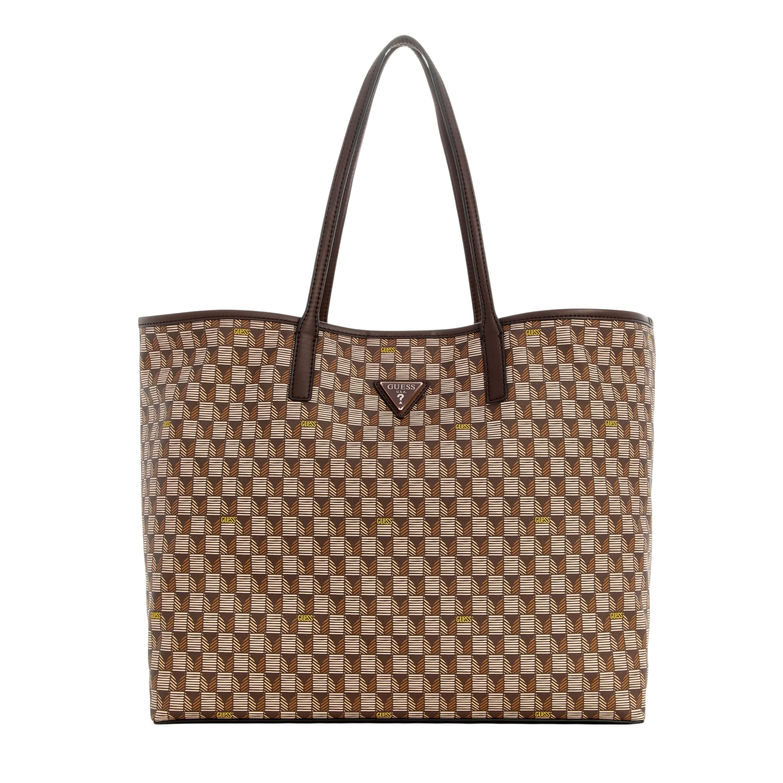 Guess Women G Wave Large Tote Set - Brown Multi