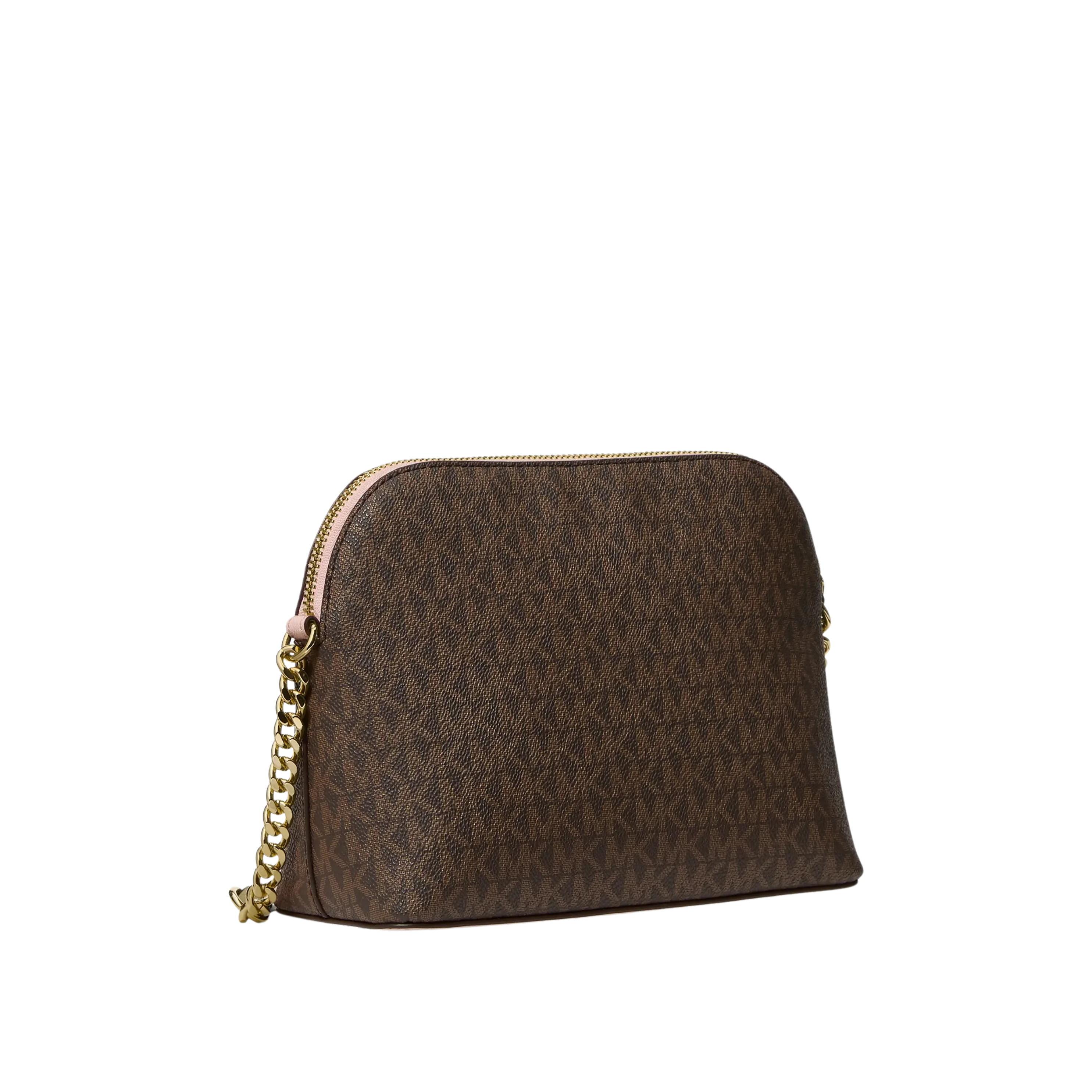 Michael Kors Women Jet Set Travel Medium Color Block Signature Logo Crossbody Bag - Powder Blush Multi