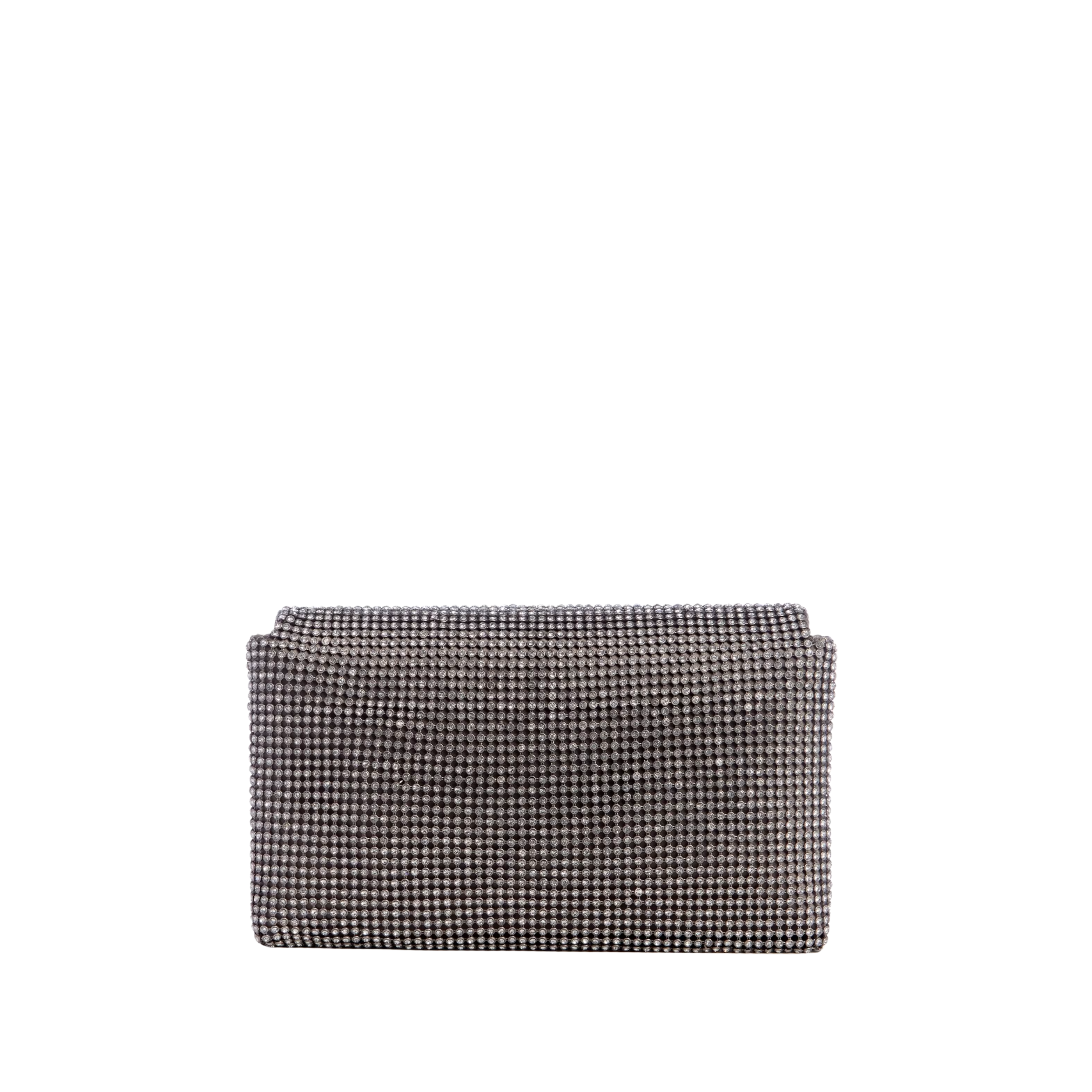 Guess Women Zalina Mesh Clutch - Silver
