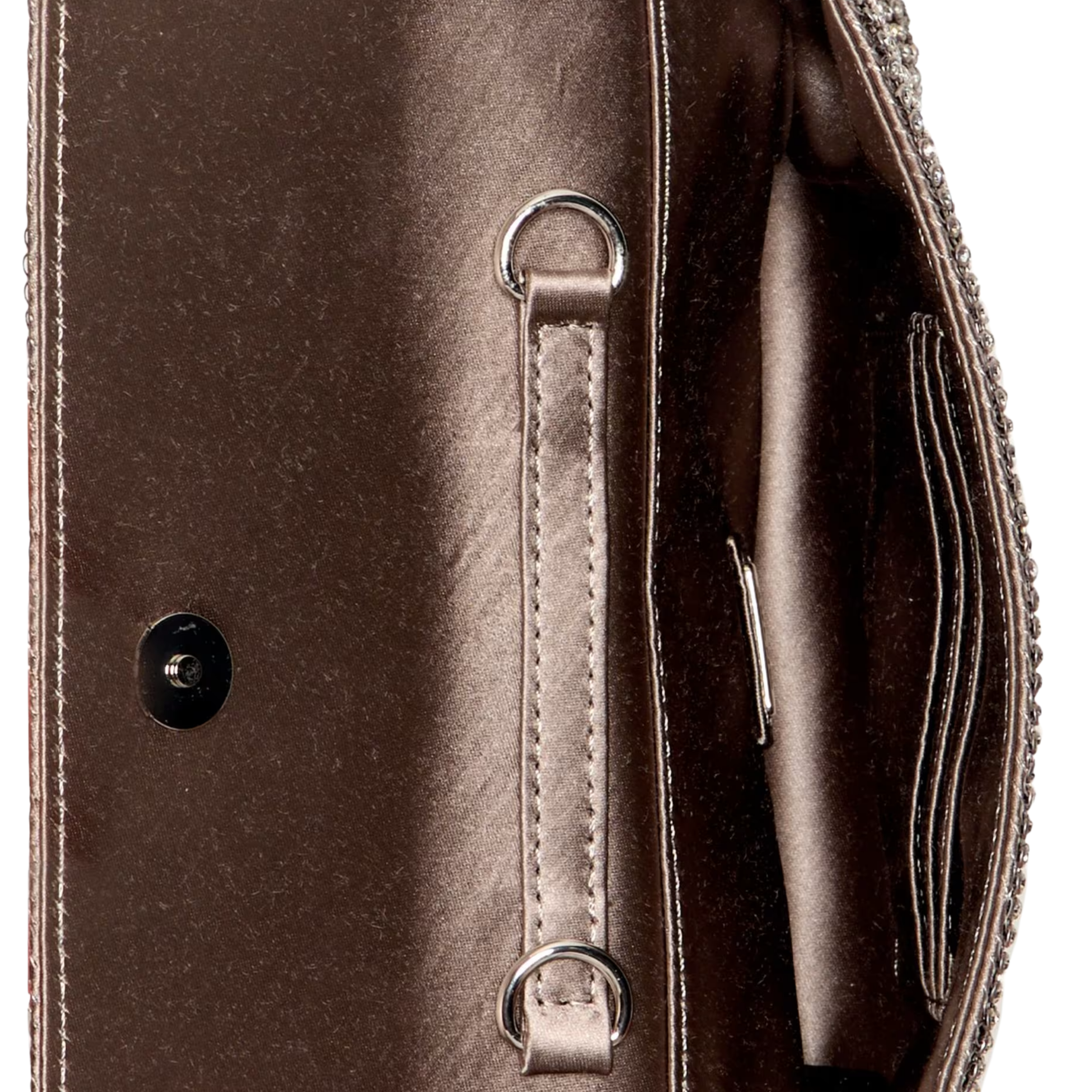 Guess Women Zalina Mesh Clutch - Silver