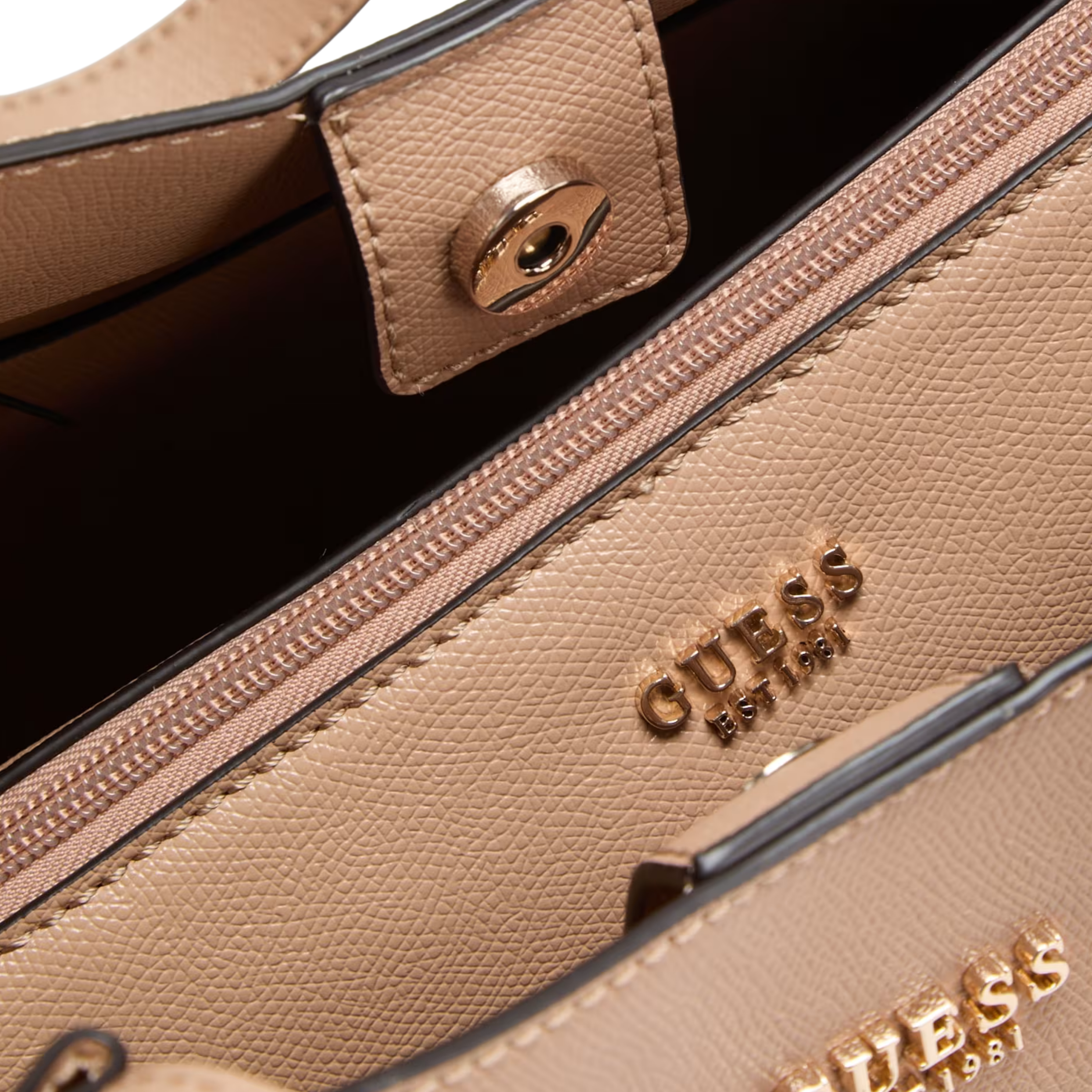 Guess Women Amorette Pochette Tote - Beige Overflow