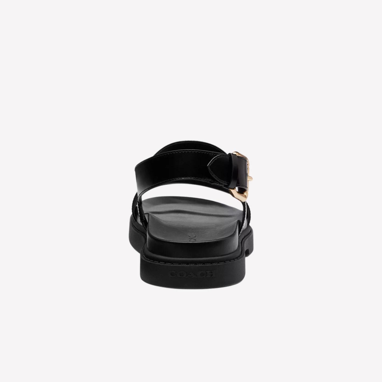 COACH Women's Two Band Sandal - Black