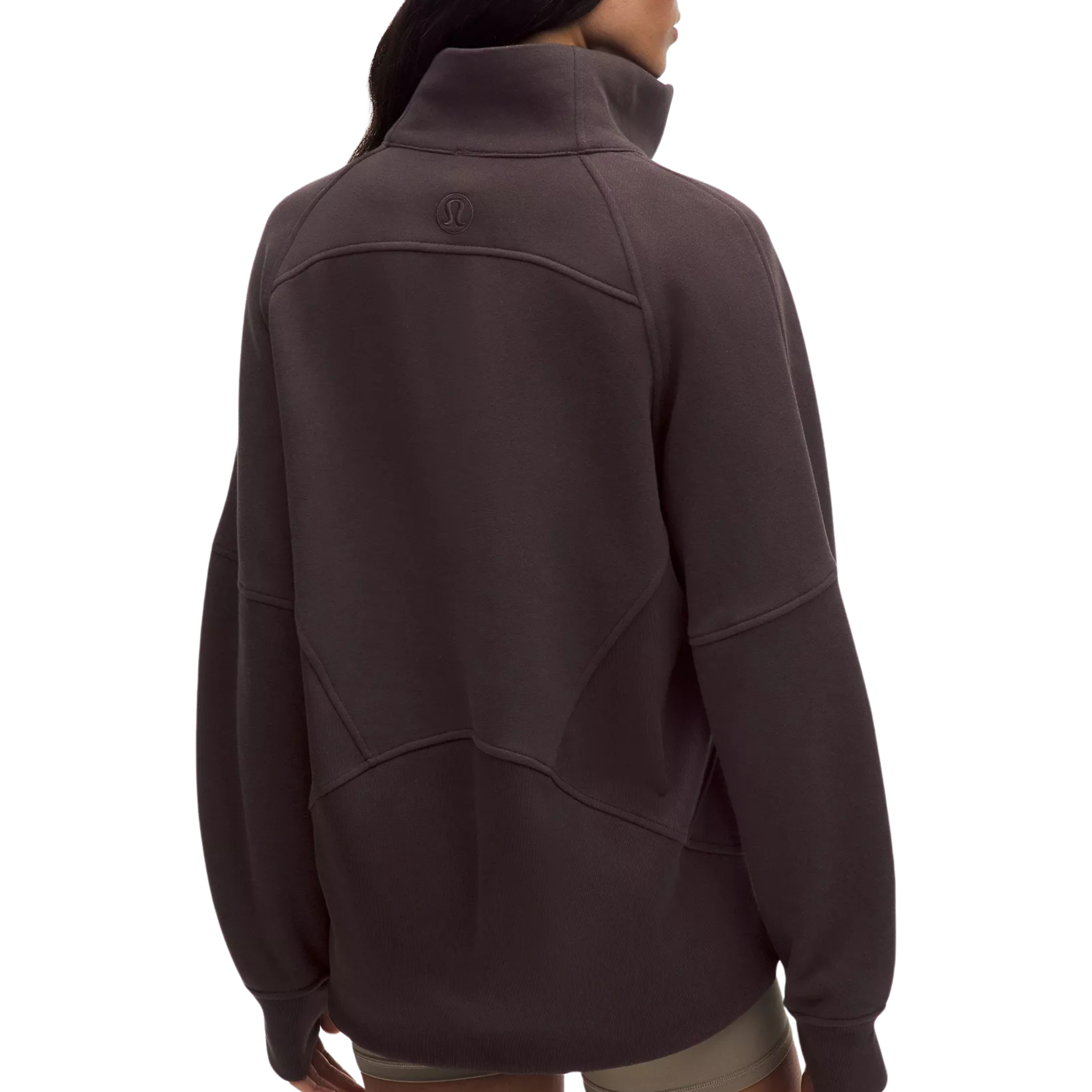Lululemon Scuba Oversized Funnel-Neck Half Zip Long - Sequoia