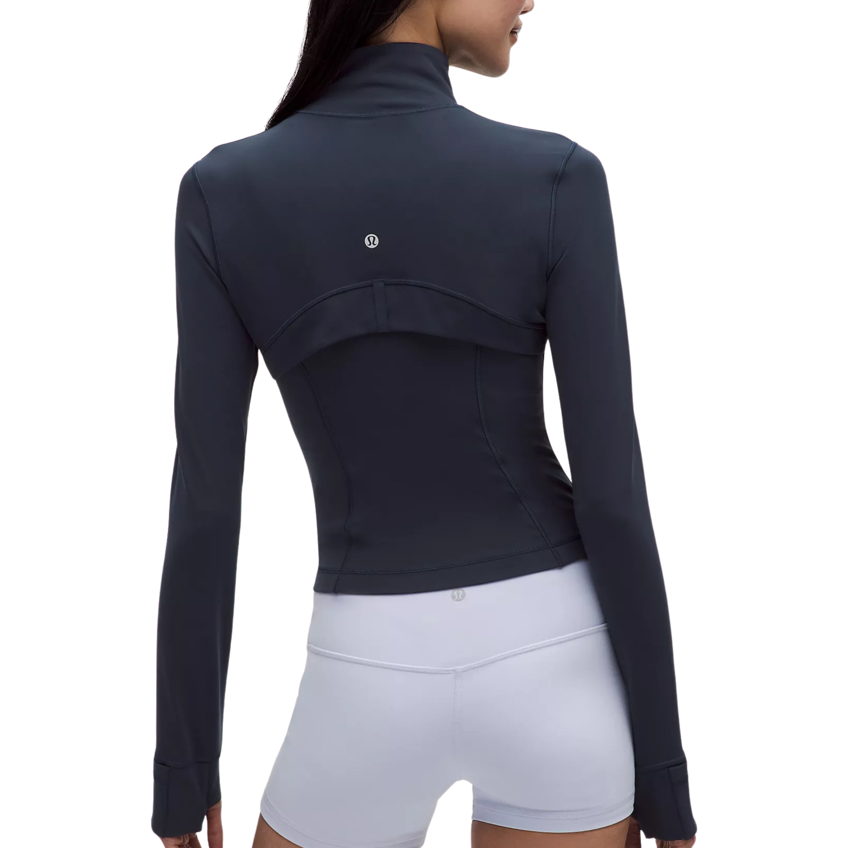 Lululemon Define Cropped Jacket - True Navy Mirror Silver