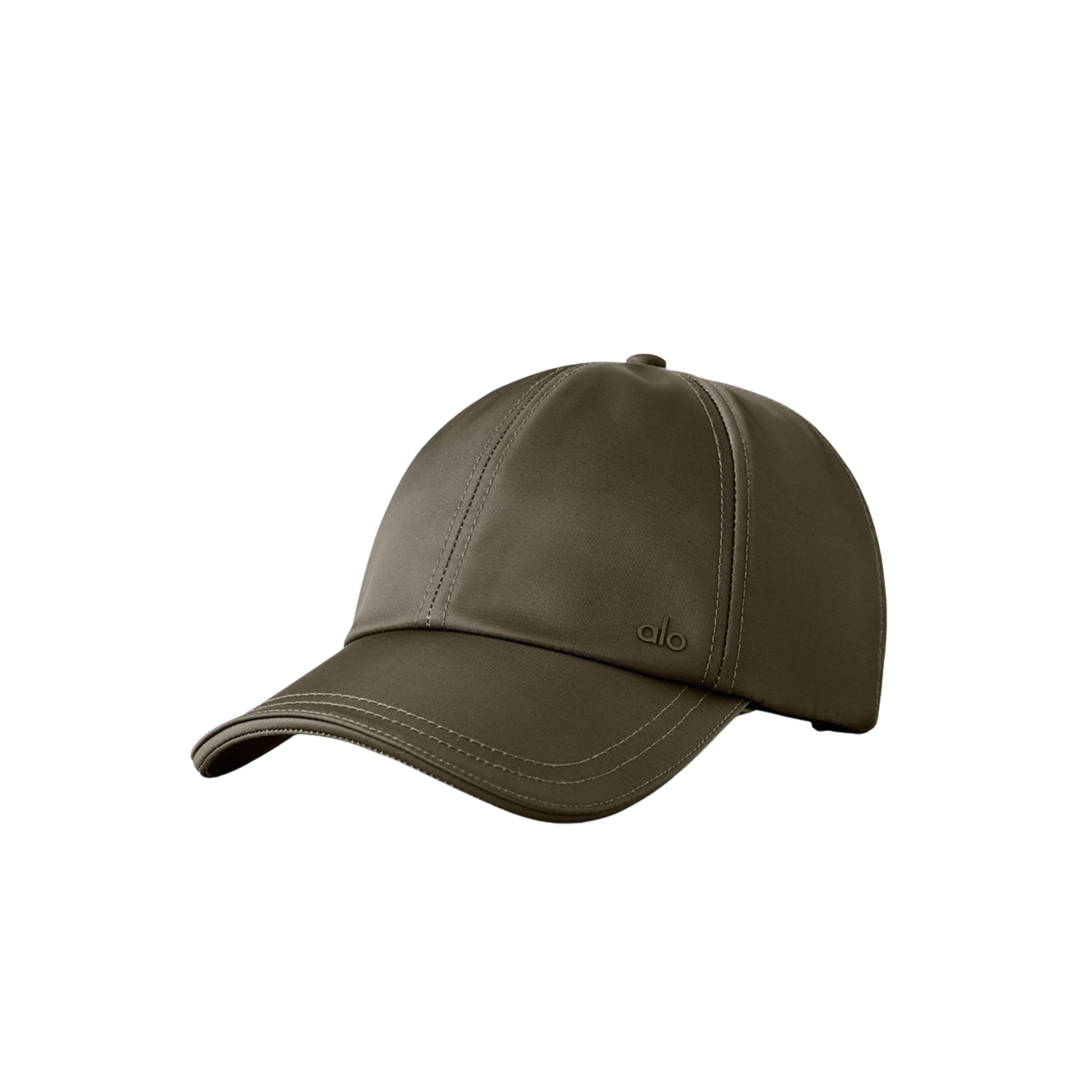 Alo Satin Off-Duty Cap - Olive Tree