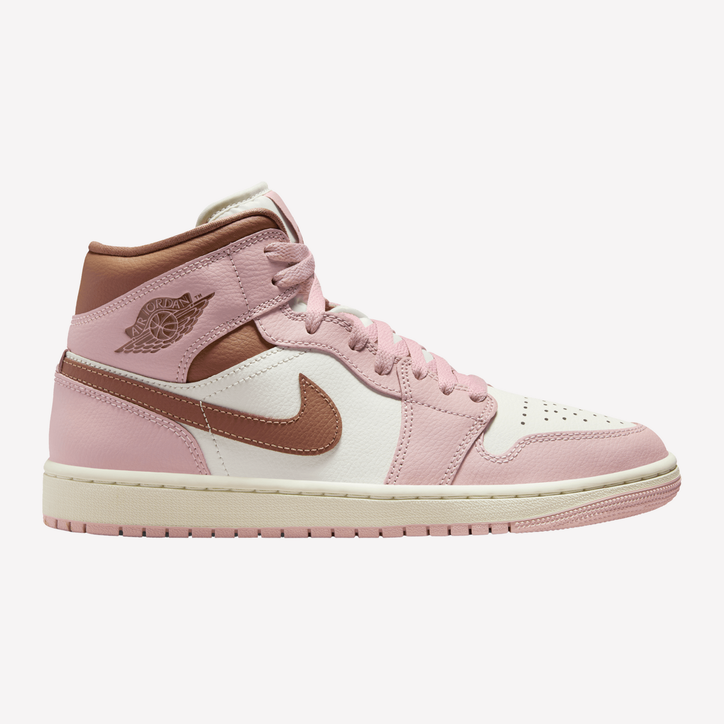Nike Women's Jordan 1 Mid SE - Archeo Brown Pink Oxford