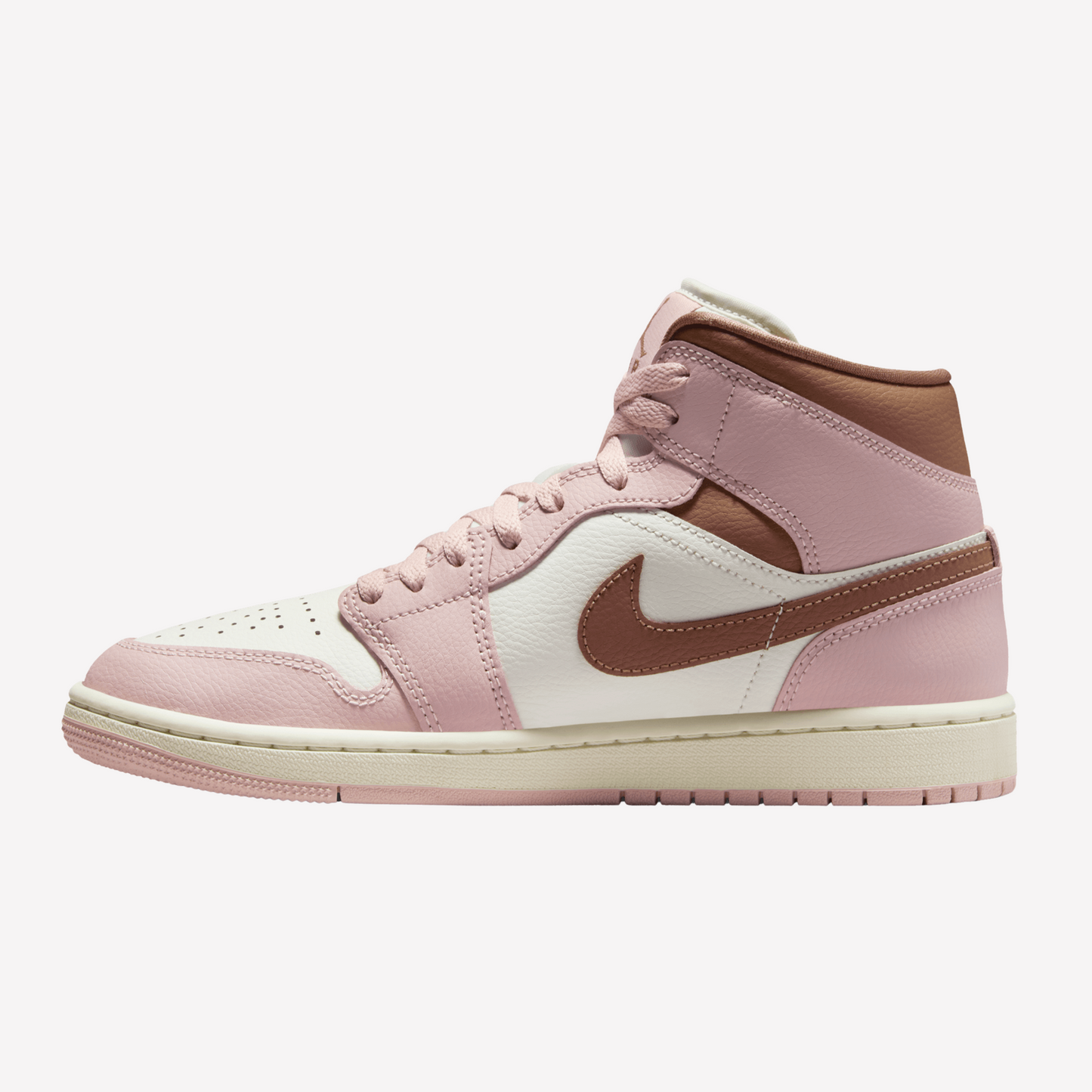 Nike Women's Jordan 1 Mid SE - Archeo Brown Pink Oxford