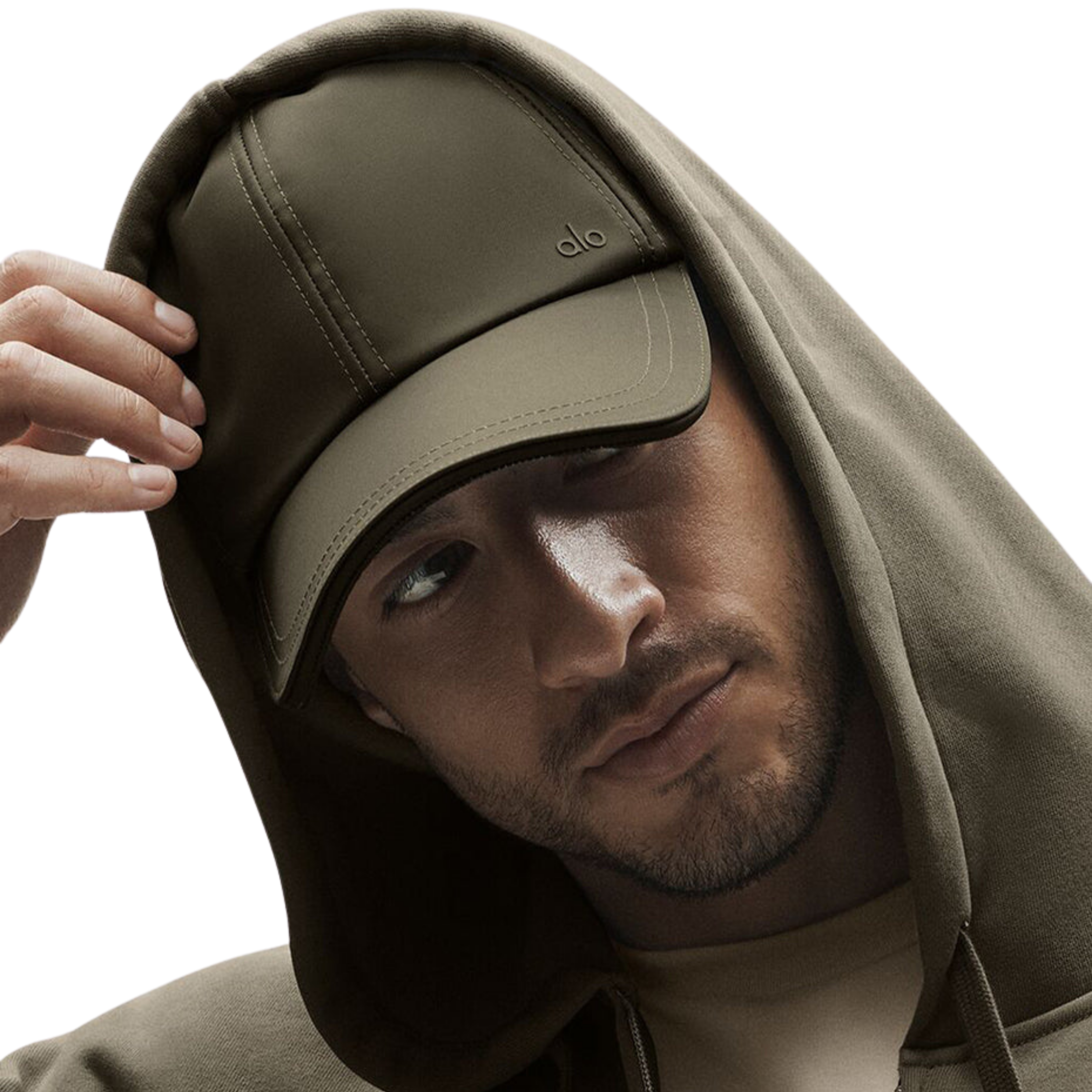 Alo Satin Off-Duty Cap - Olive Tree