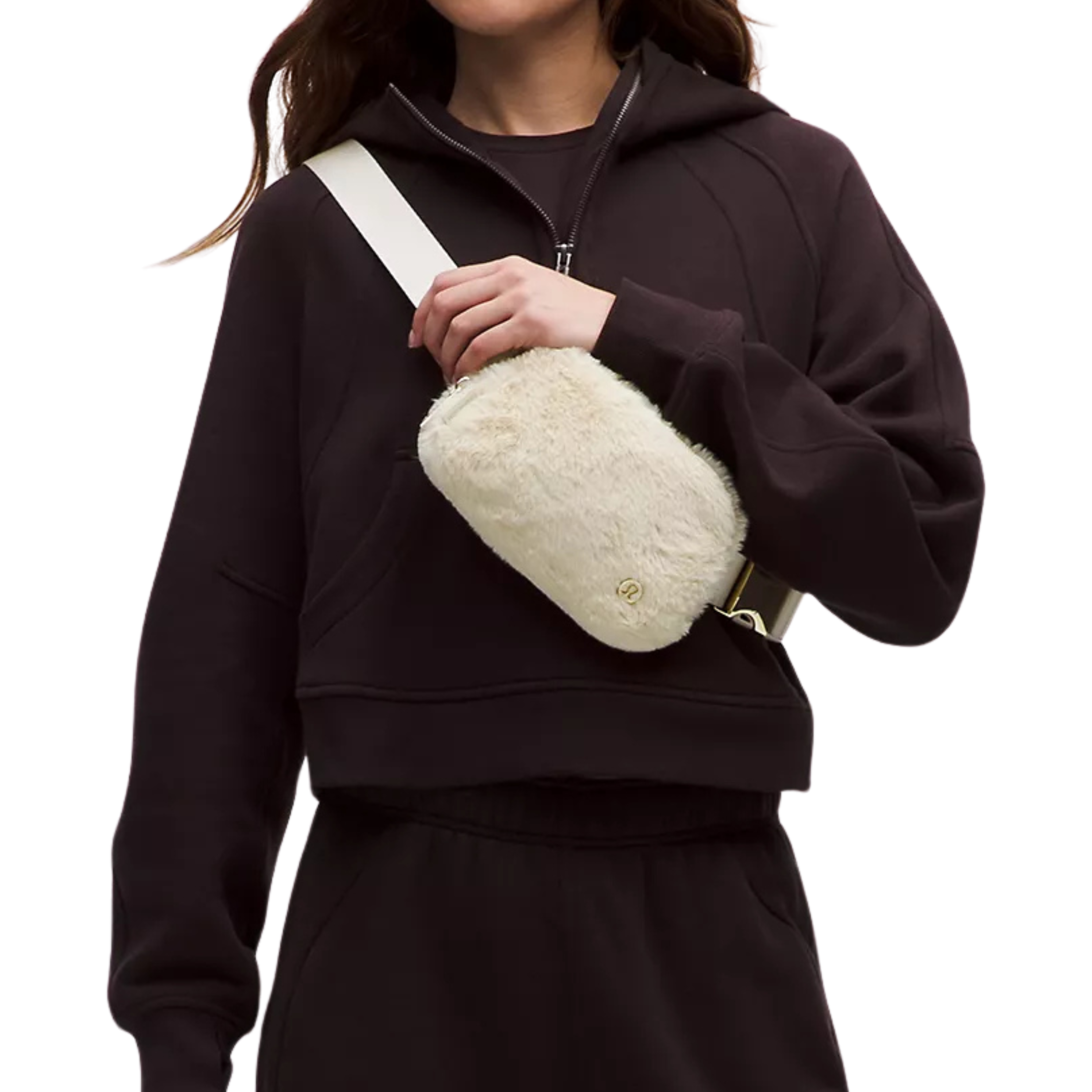 Lululemon Everywhere Belt Bag 1L Plush Fleece - Natural Ivory Gold