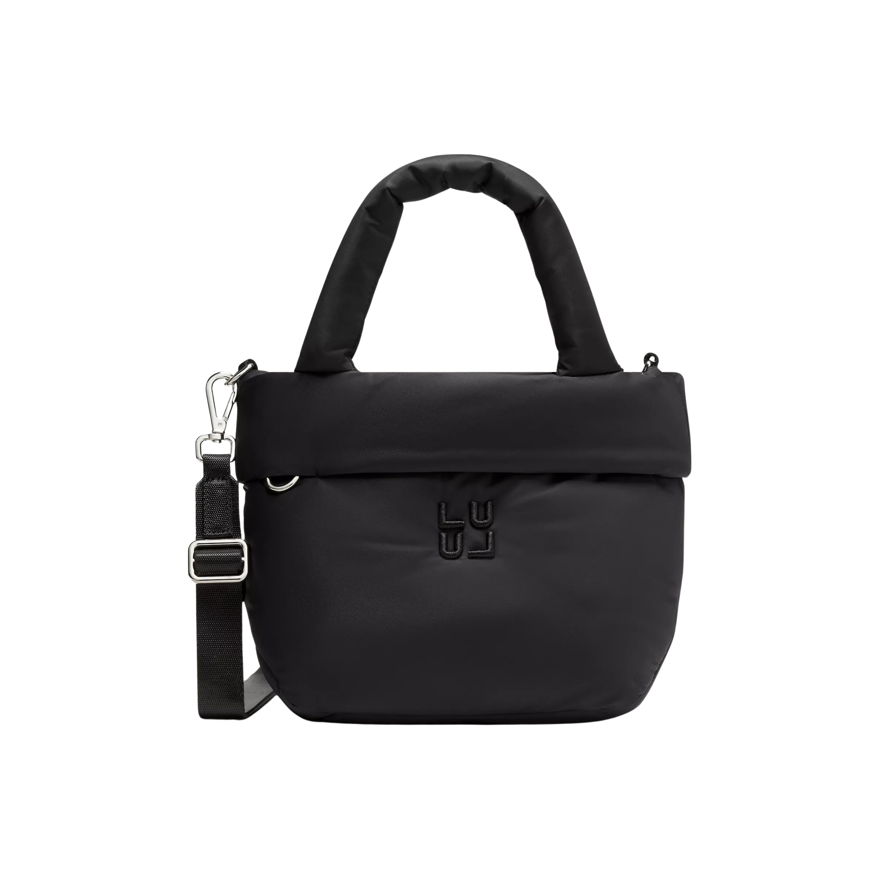 Lululemon On My Level Tote Bag Small 3L Puffy - Black Silver