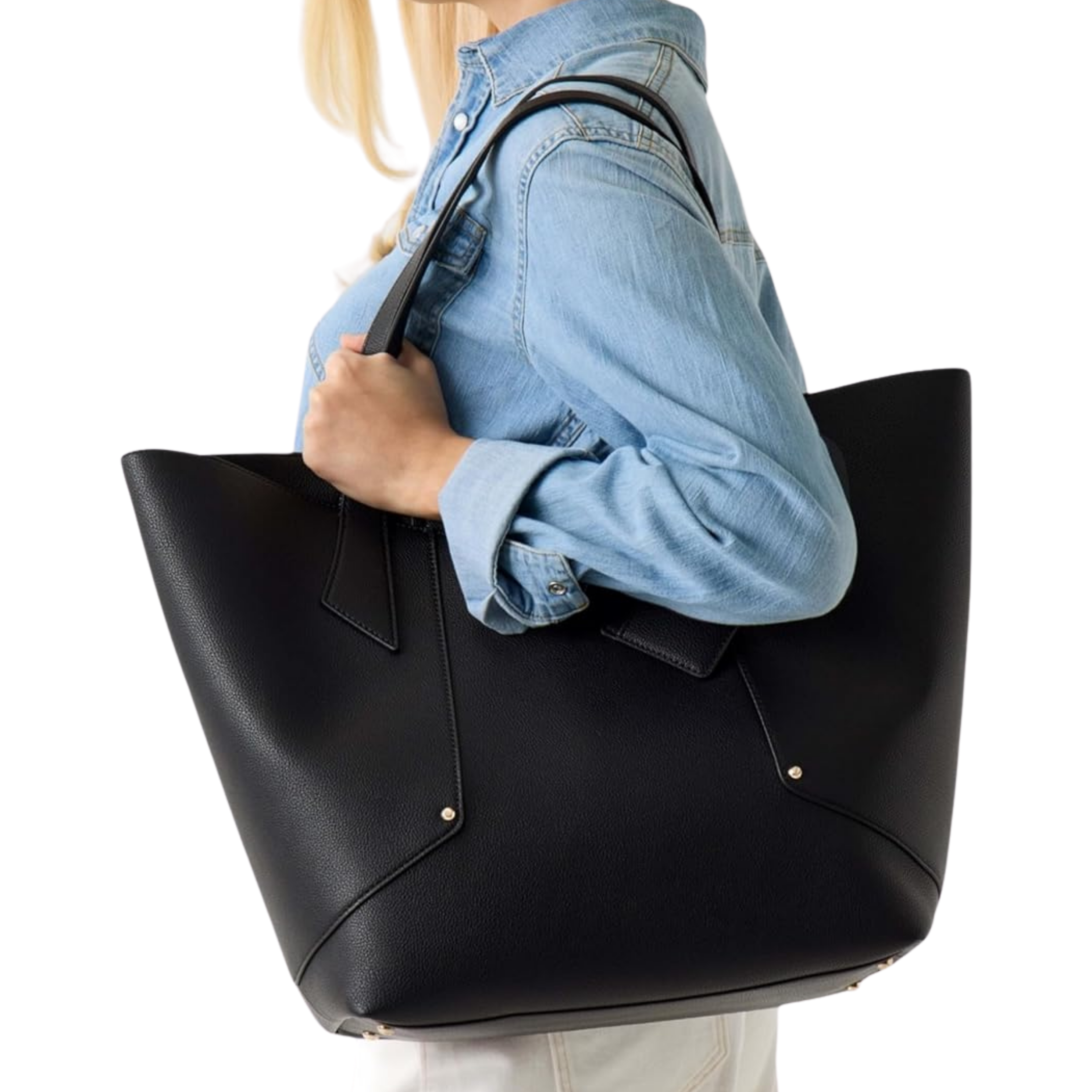 Guess Women Darcy Logo Shopper - Black