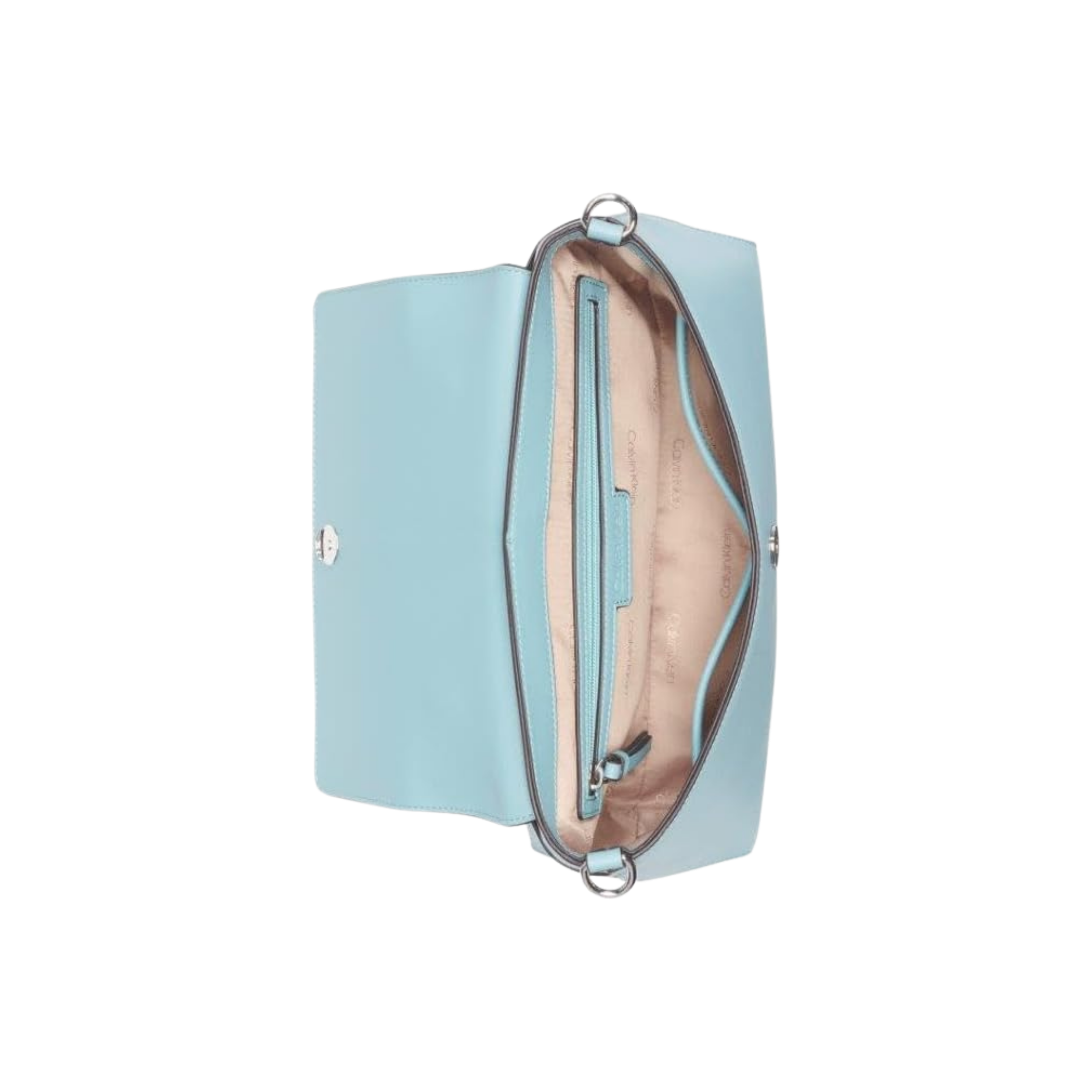 Calvin Klein Women Annalise Top Handle Satchel Bag - Steel Teal