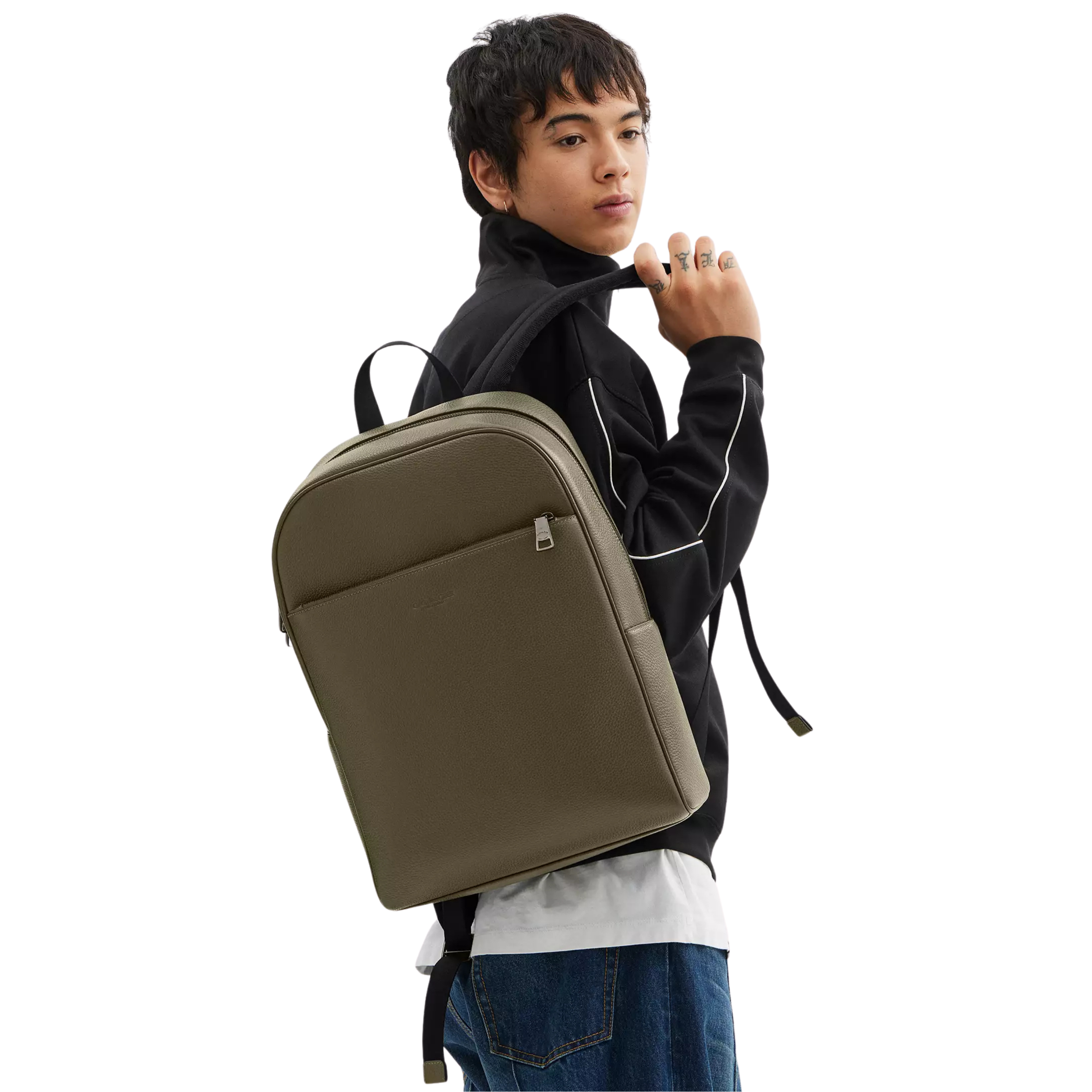 COACH Men Owen Backpack - Gunmetal Olive Drab