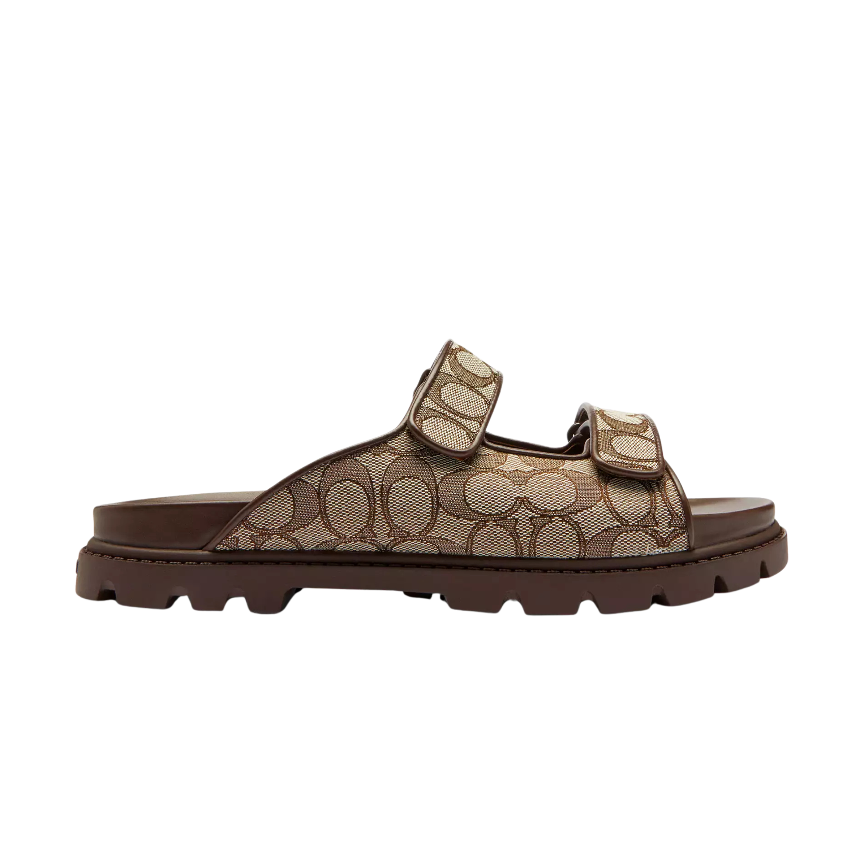 COACH Men's Double Banded Sandal - Oak Maple