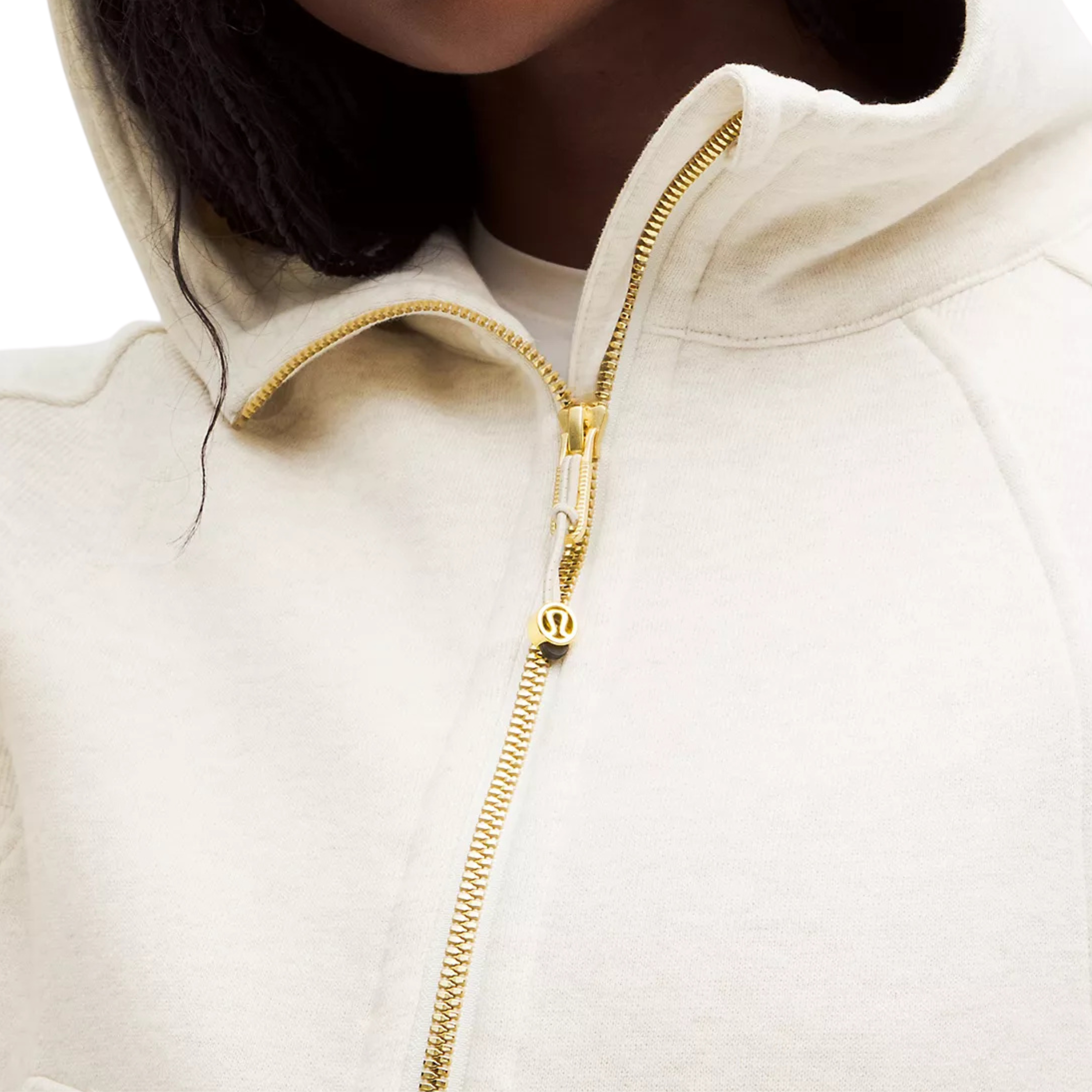 Lululemon Scuba Oversized Half-Zip Hoodie - Bone Gold