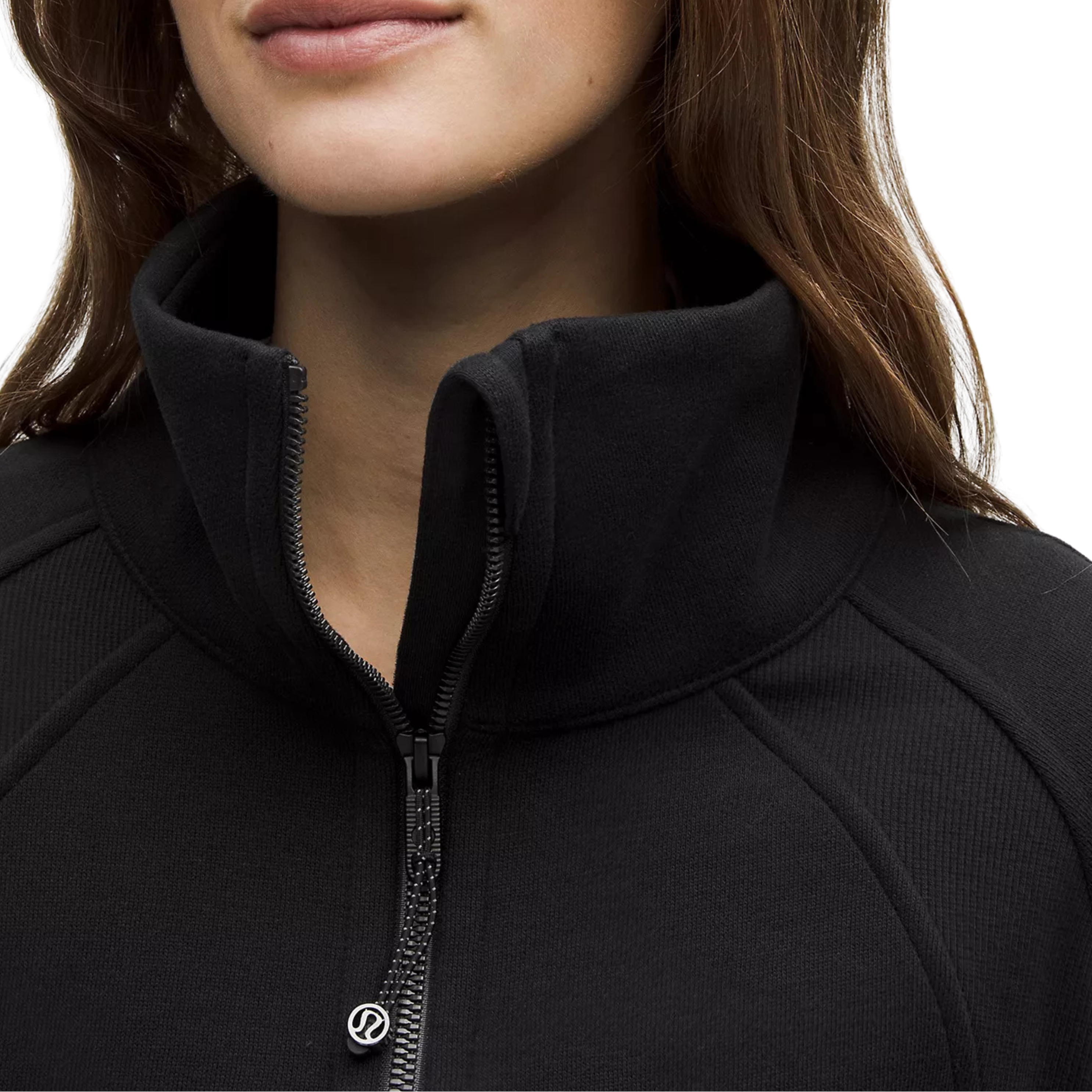 Lululemon Scuba Oversized Funnel-Neck Half Zip Long - Black