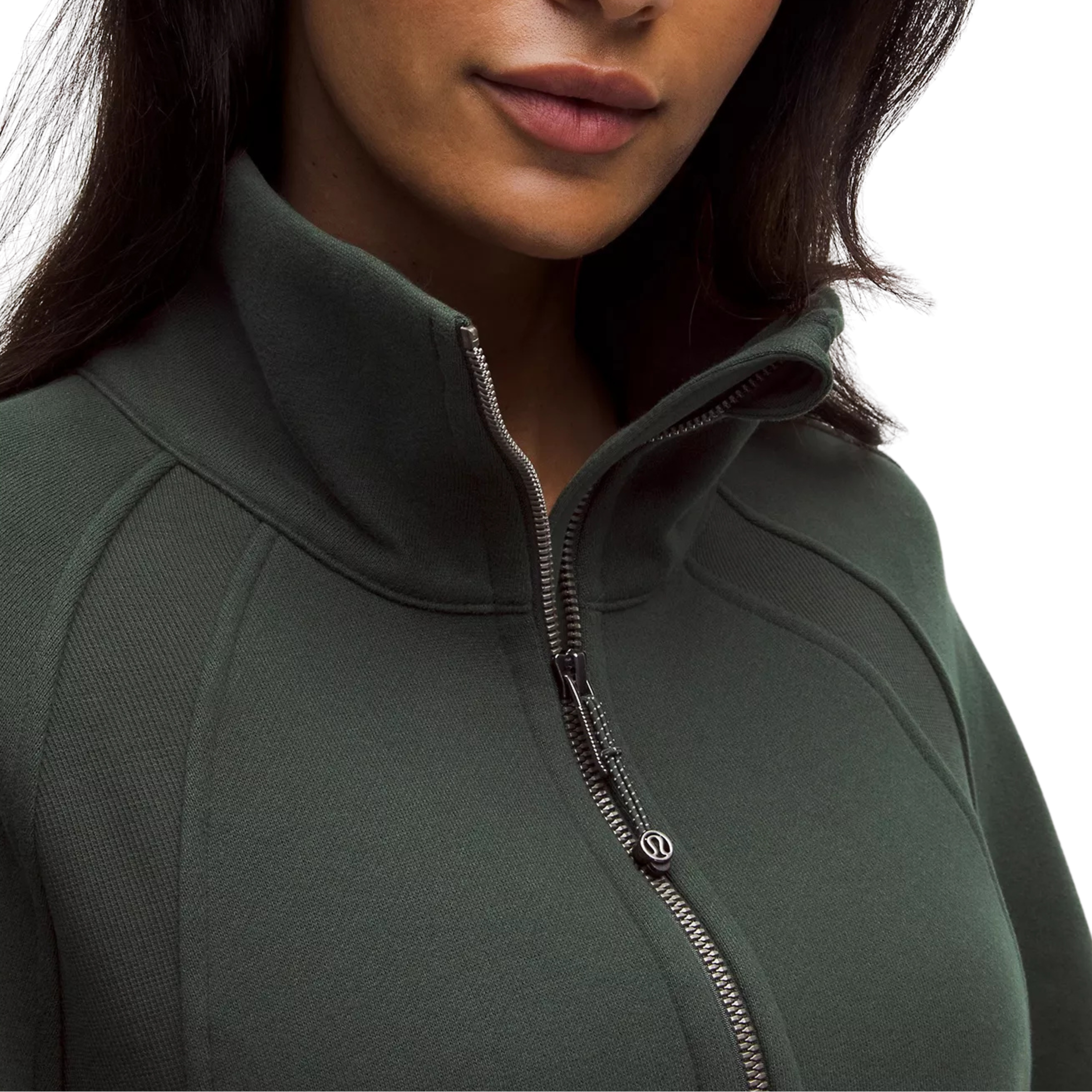 Lululemon Scuba Oversized Funnel-Neck Half Zip Long - Rainforest Green