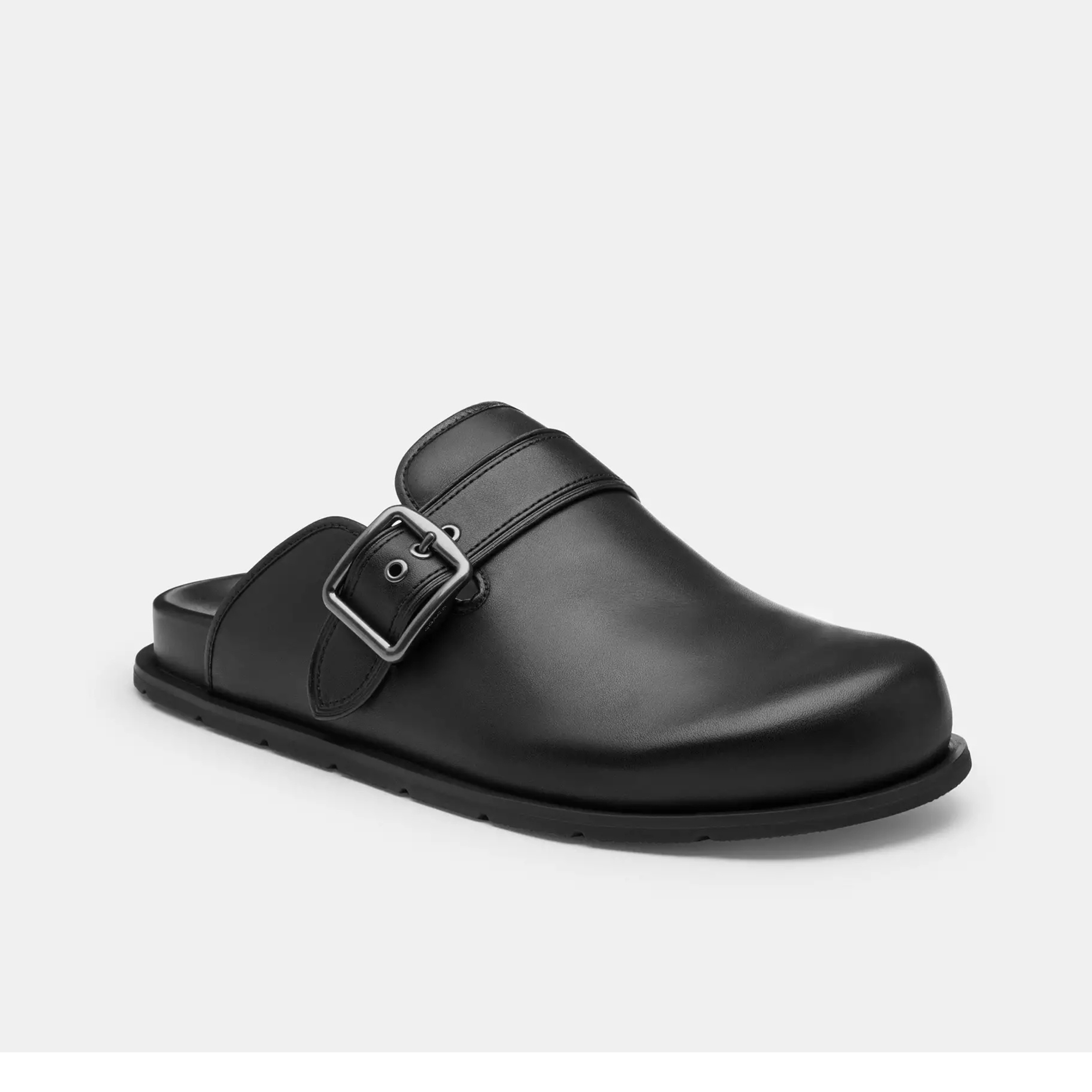 COACH Men's Buckle Clog - Black
