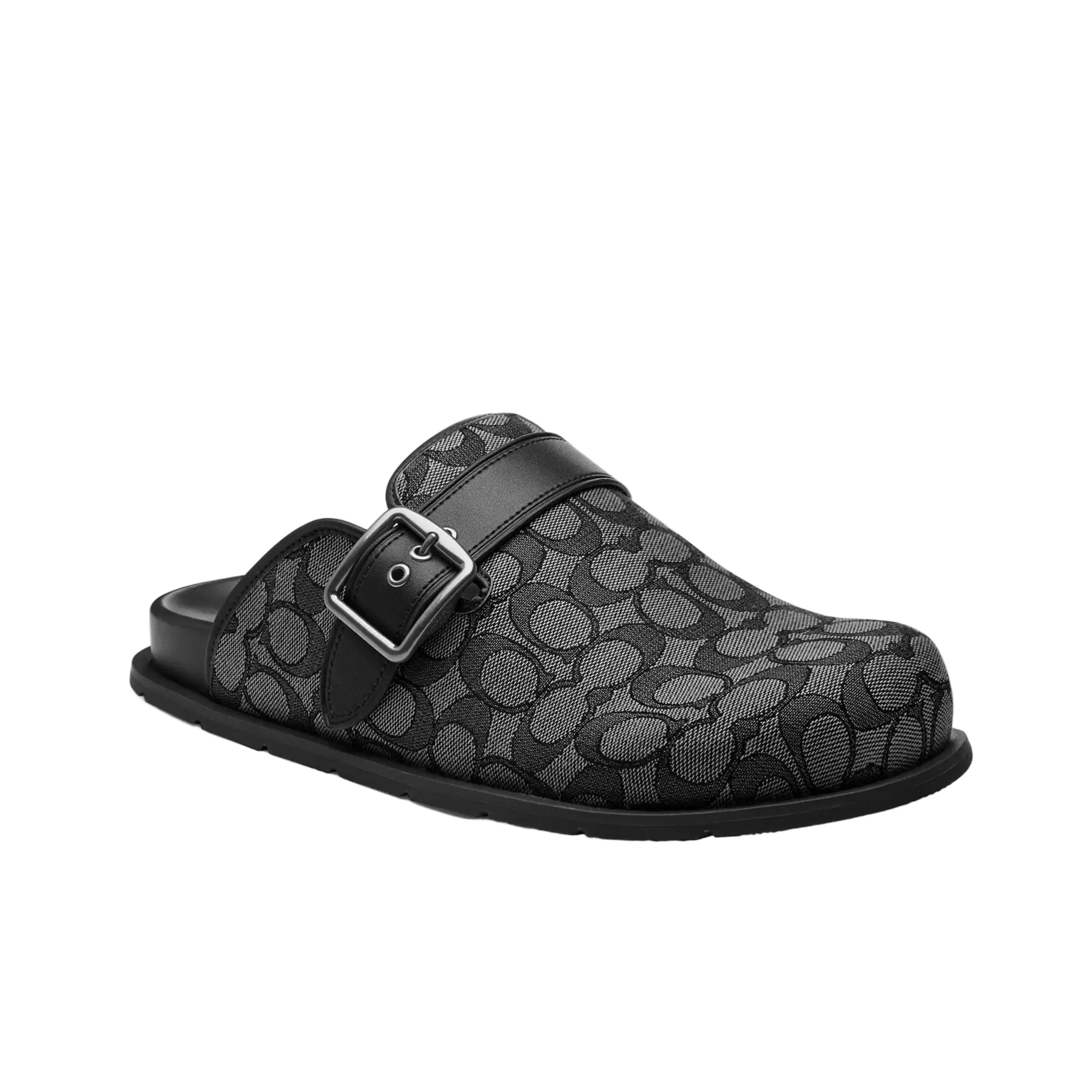Coach Men's Buckle Clog - Graphite Black